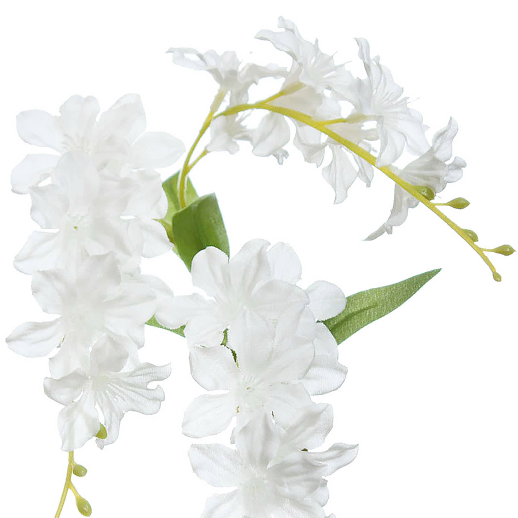 White Blossom Pick, 16"