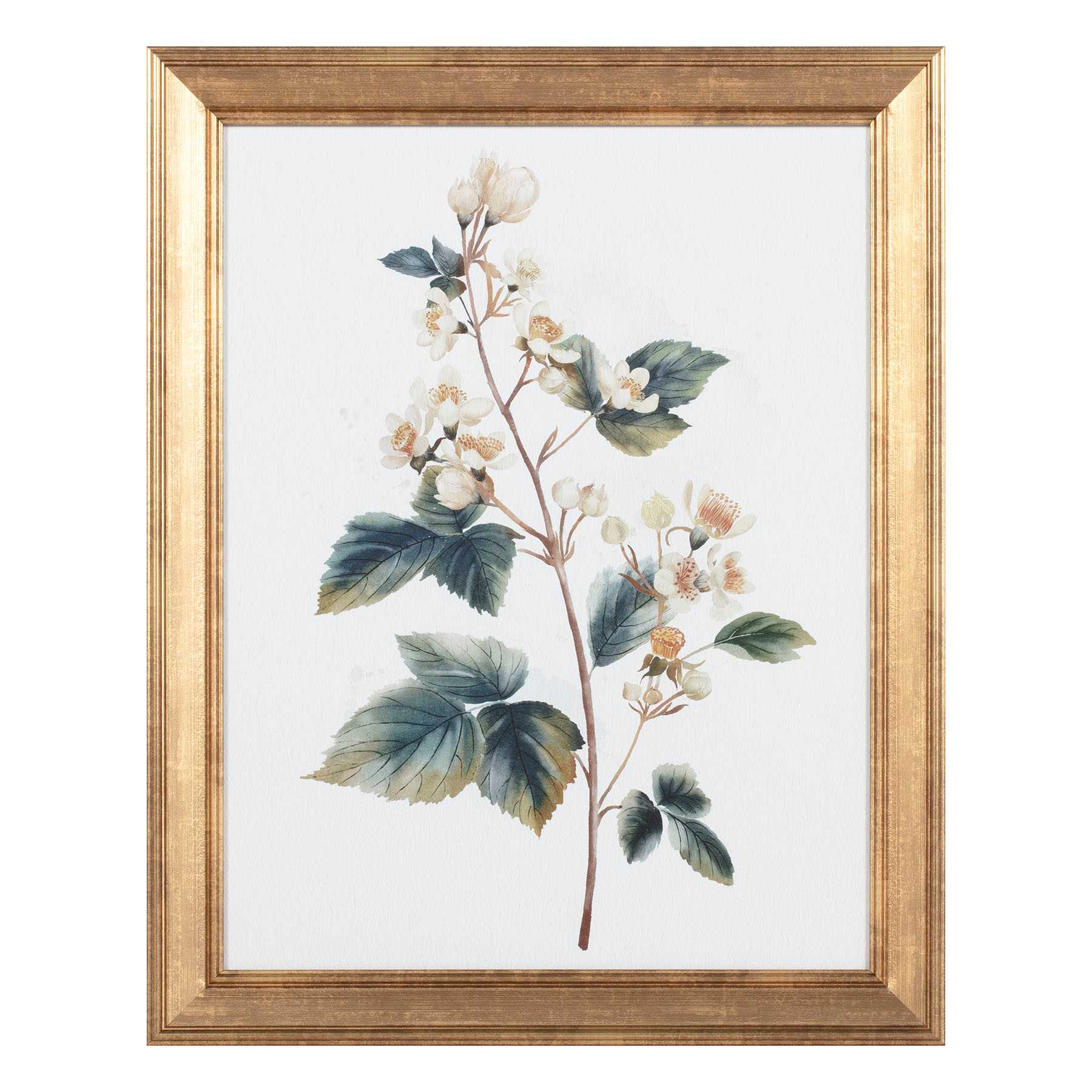 Providence Glass Framed Floral Print Wall Art, 16x20