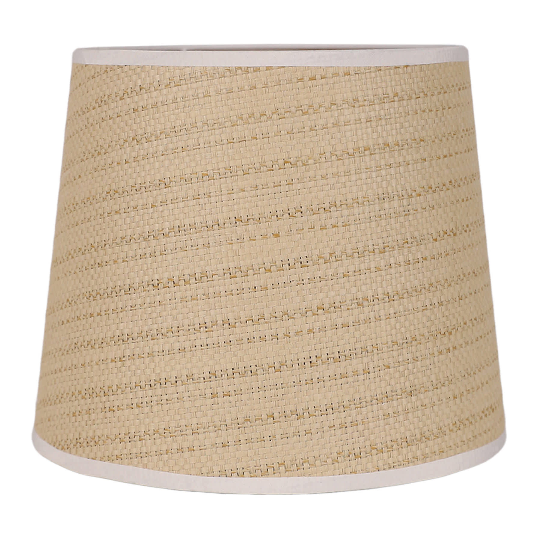 Providence Natural Grasscloth Tapered Drum Small Table Lamp Shade, 9x11x9