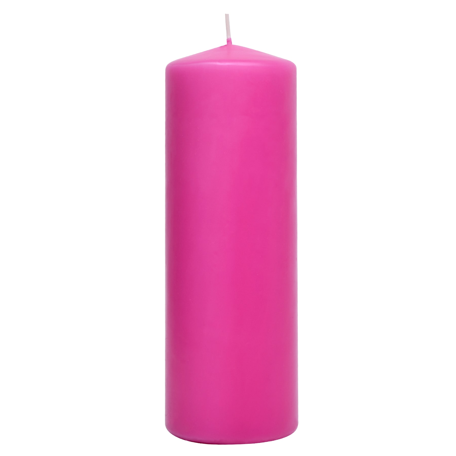Pink Unscented Overdip Pillar Candle, 2.8x8