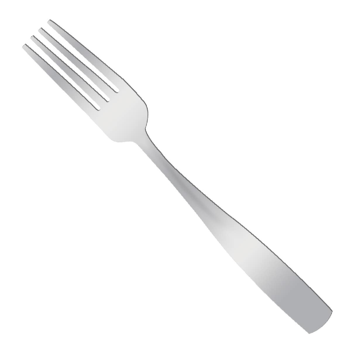 Percy Dinner Fork, Satin Silver