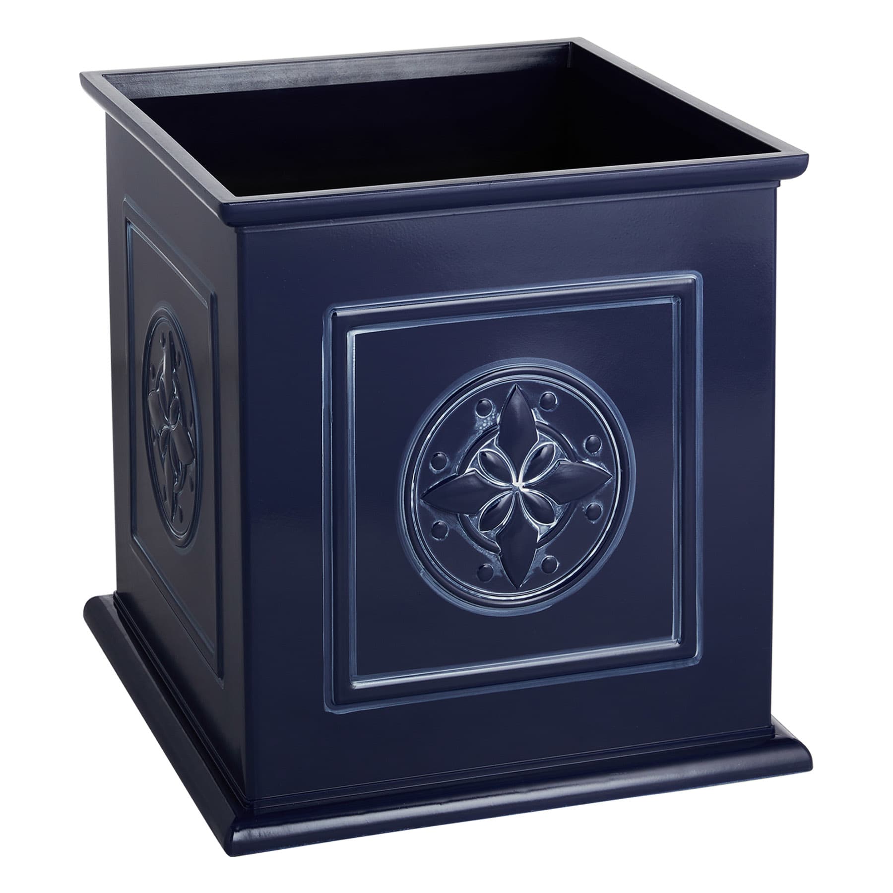 Providence Blue Bernalla Square Outdoor Planter, Large