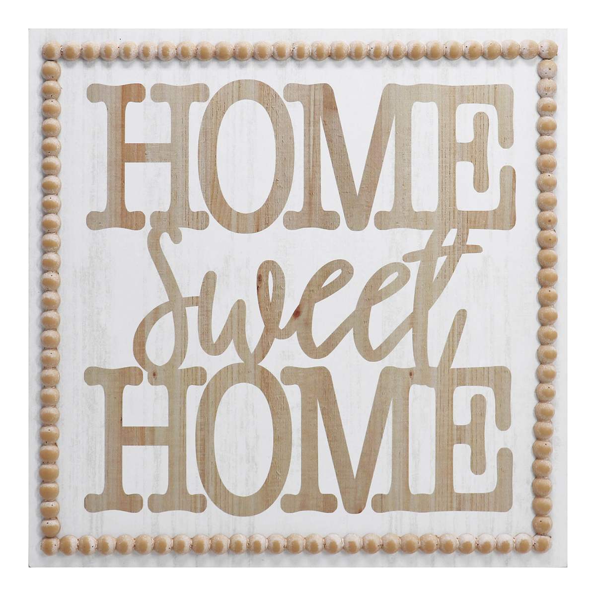 Honeybloom Home Sweet Home Wooden Wall Art, 16"