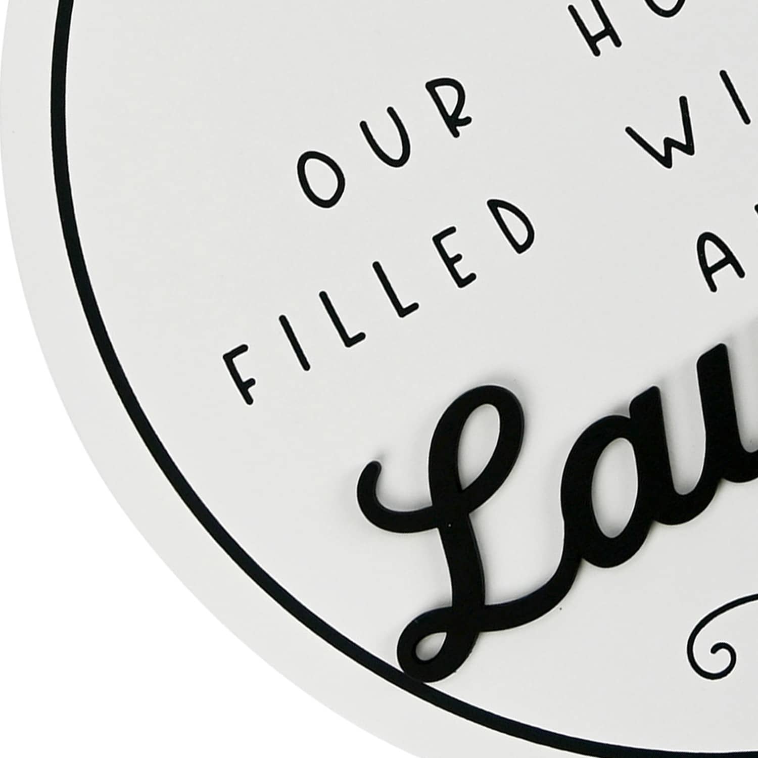 Our Home Is Filled with Love & Laundry Round Wall Decor, 15.5"