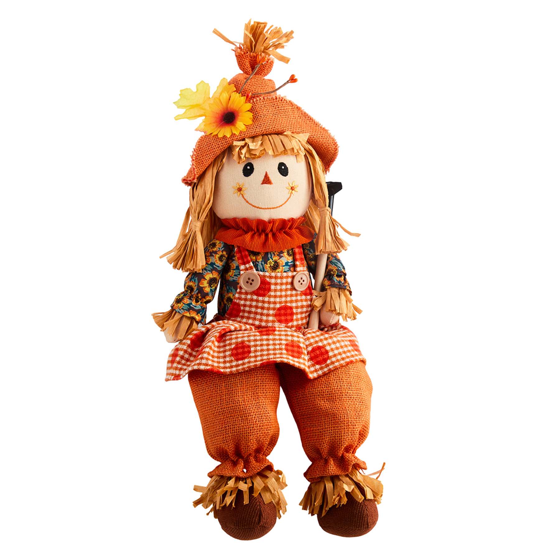 Scarecrow Girl Sitter, 20"