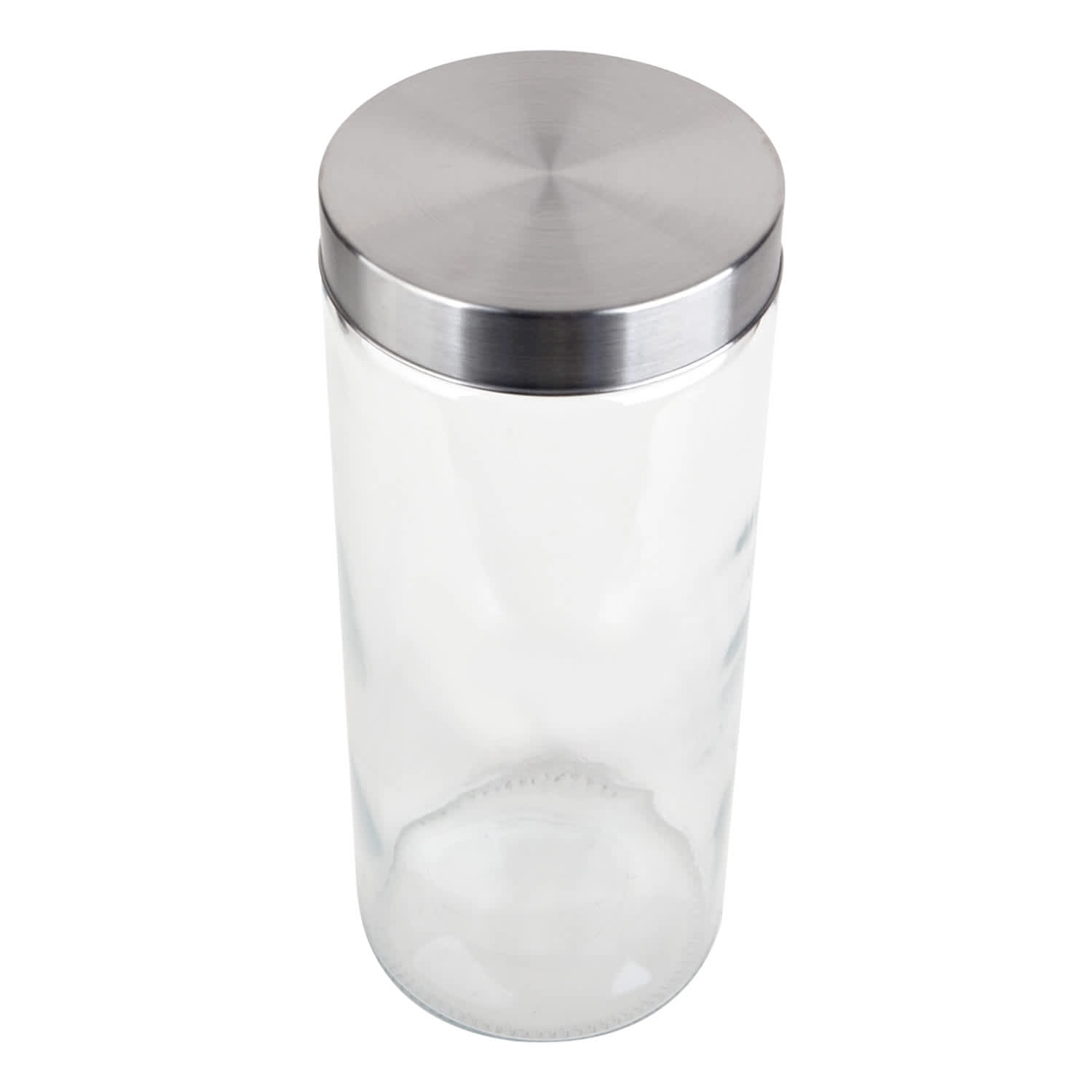 Glass Canister with Screw On Metal Lid, 67oz