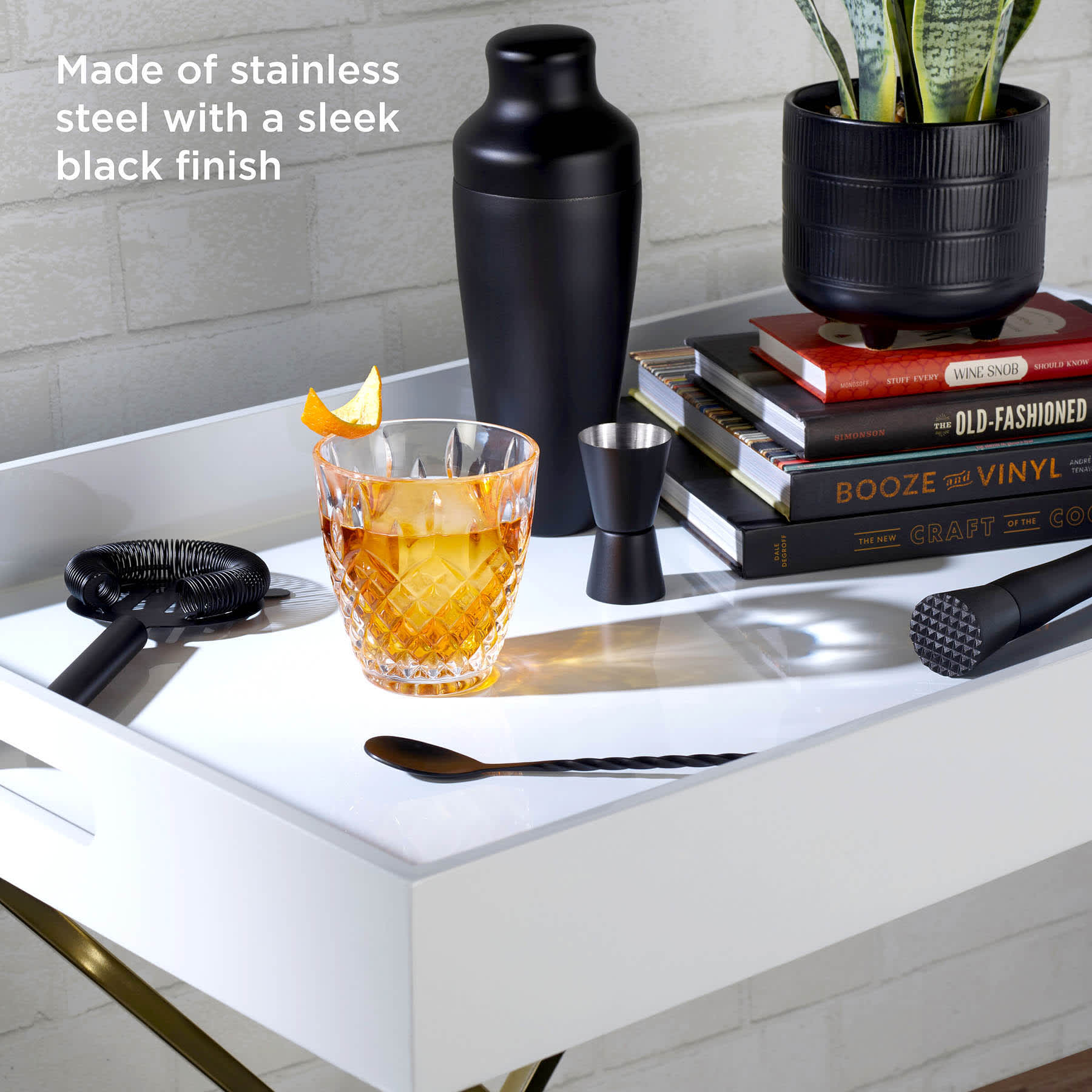 Houdini Noir 5-Piece Bar Tool Set
