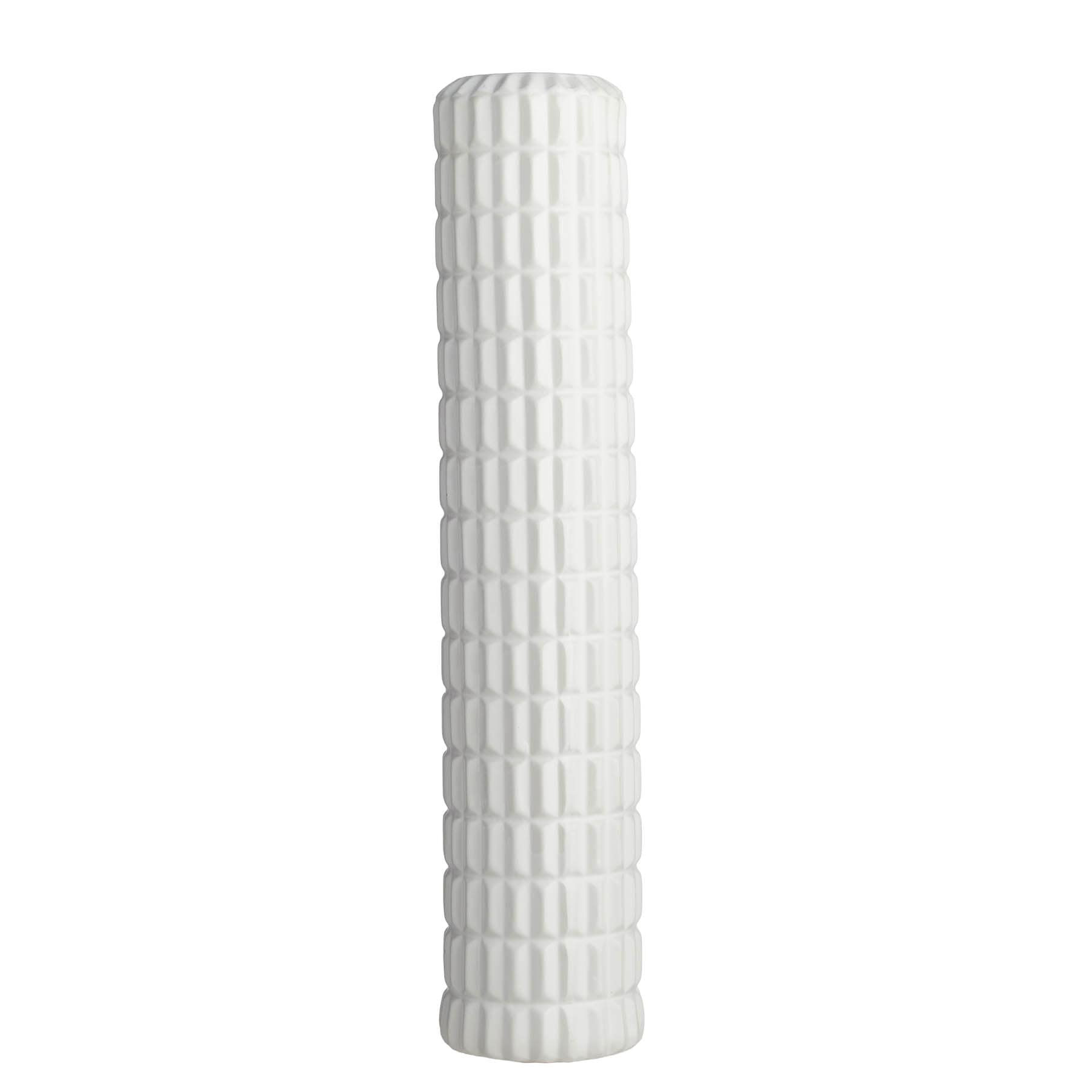 Crosby St. Addison White Ceramic Vase, 31"