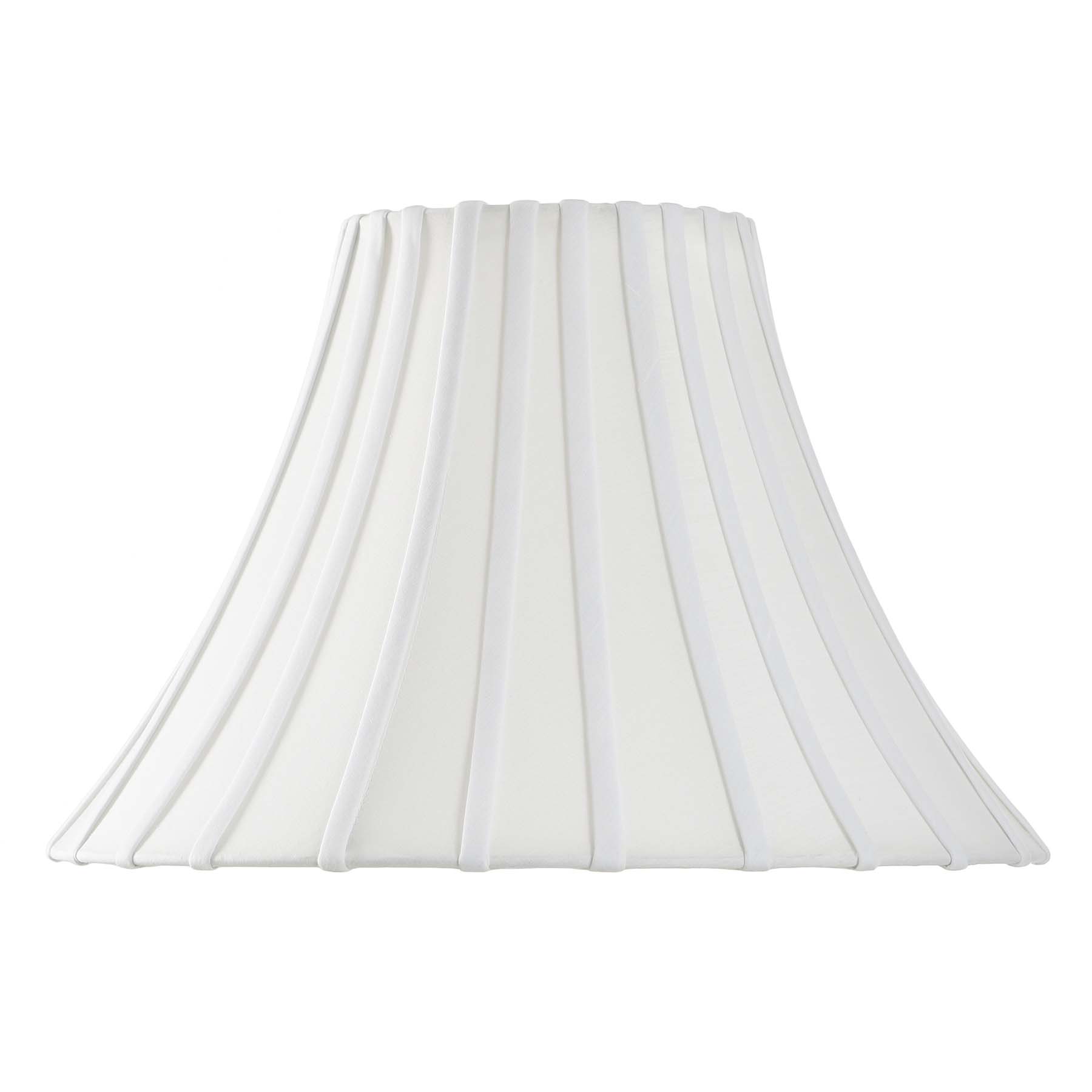White Round Bell Large Table Lamp Shade, 17x7x12