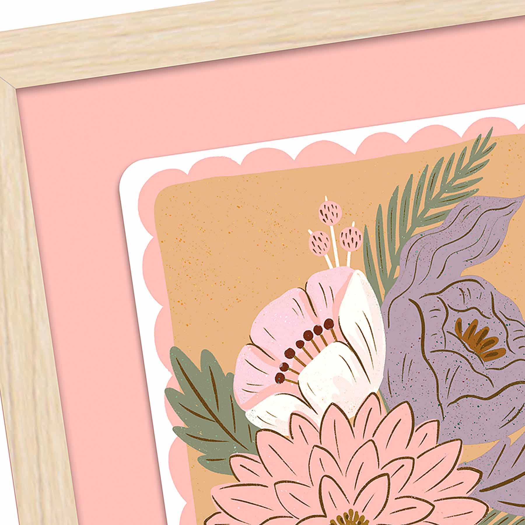 Floral Framed Art, 6x8
