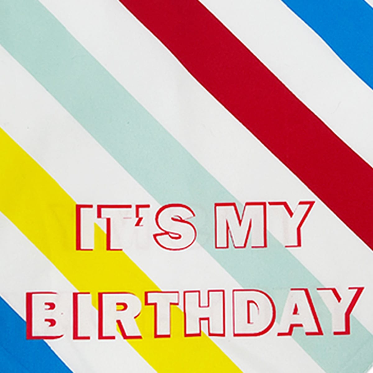 22 X 11 Happy Birthday Printed Bandana