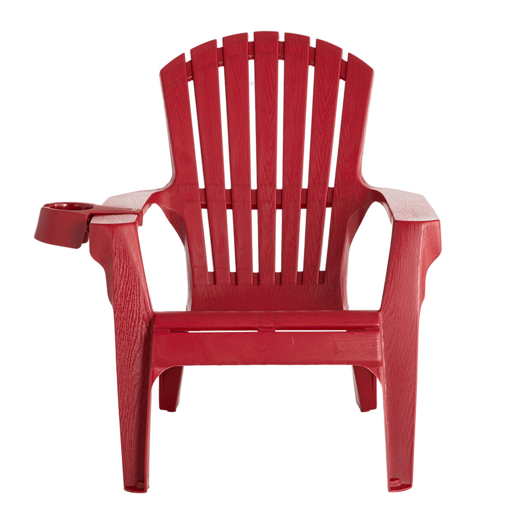 Commercial Grade Deluxe Adirondack Patio Chair, Crimson Red