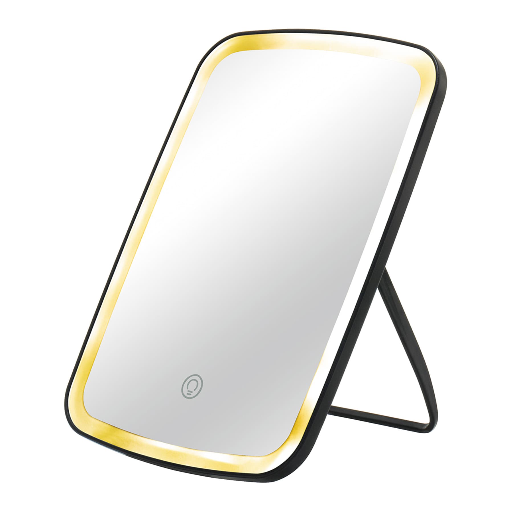 Black Table Mirror with 3 LED Light Options