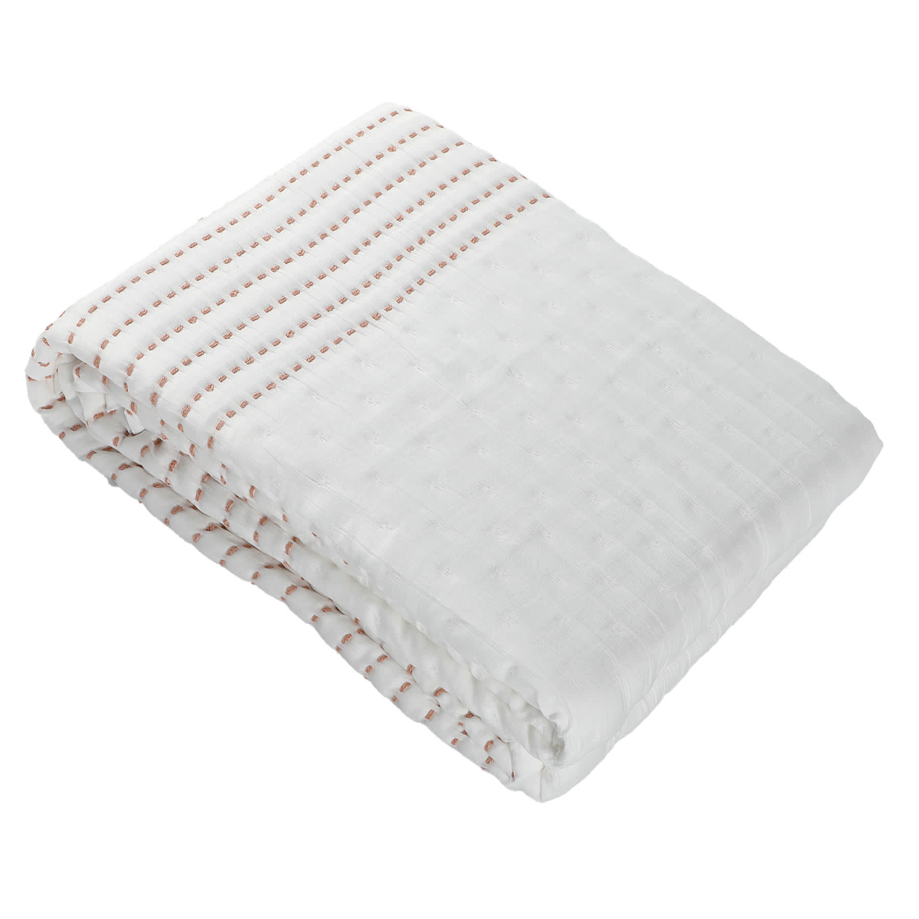 Honeybloom Stitched Gauze Oversized Throw Blanket, 60x80