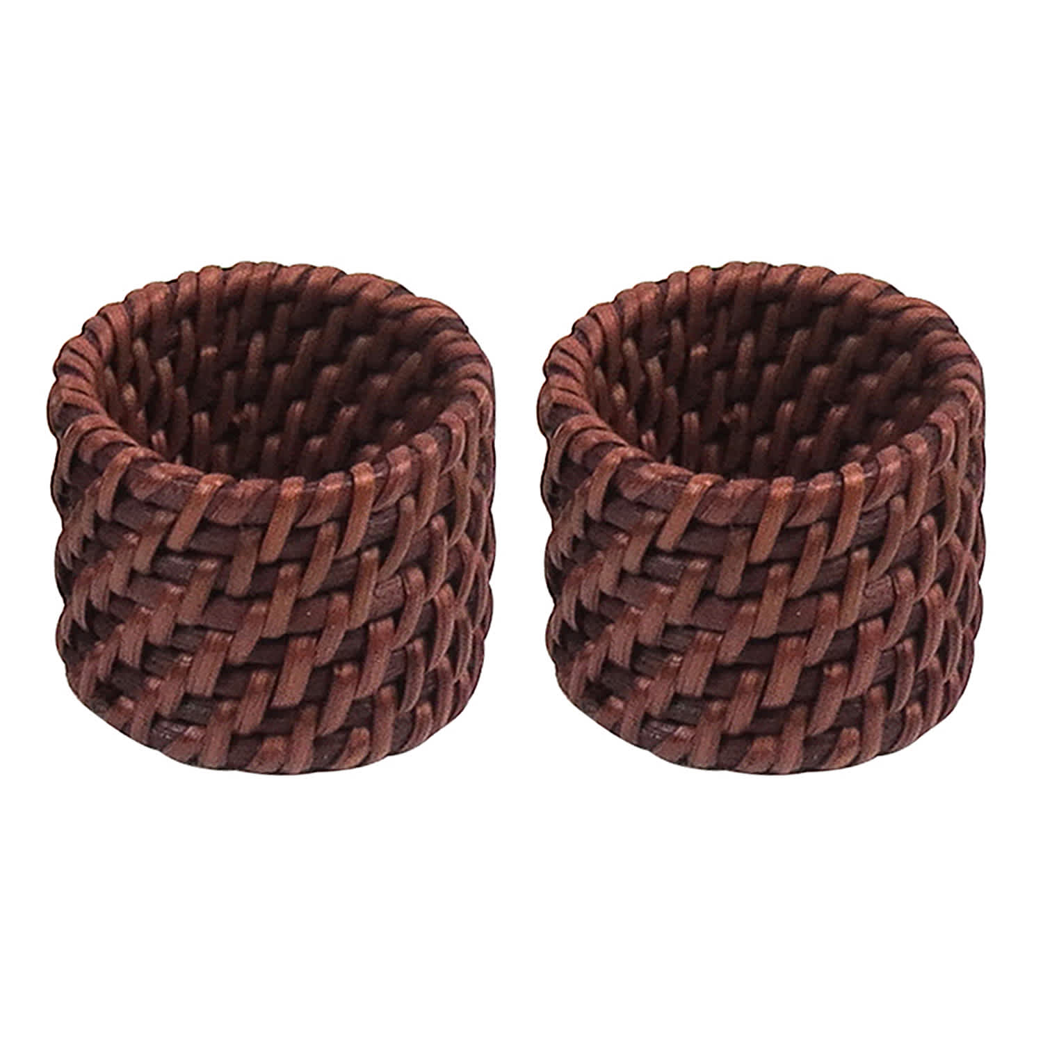 Set of 4 Rattan Napkin Rings
