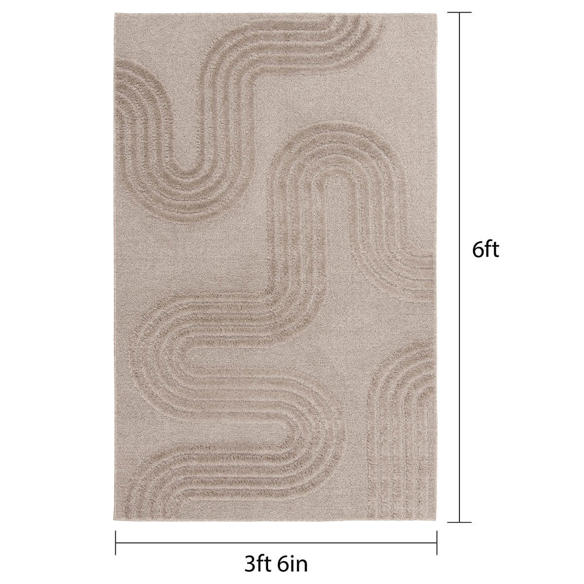Pebble Tufted Accent Rug, 4x6