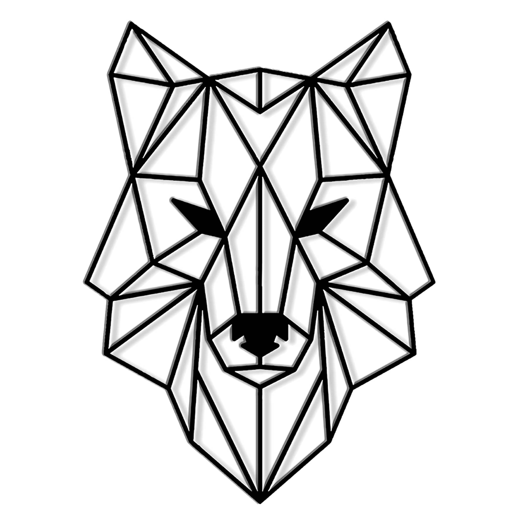 Ty Pennington Metal Wolf Wall Decor, 13x18