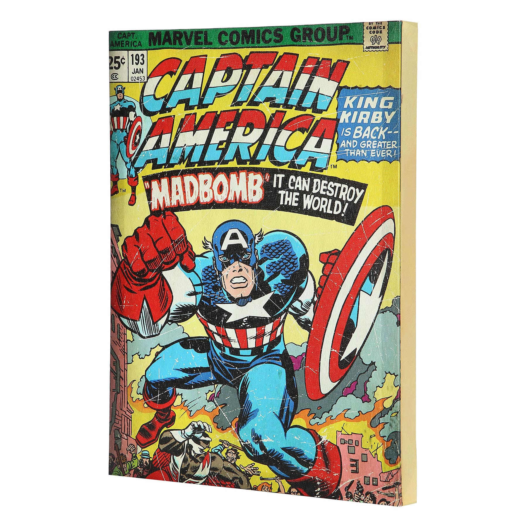 Captain America Canvas Wall Art, 14x18