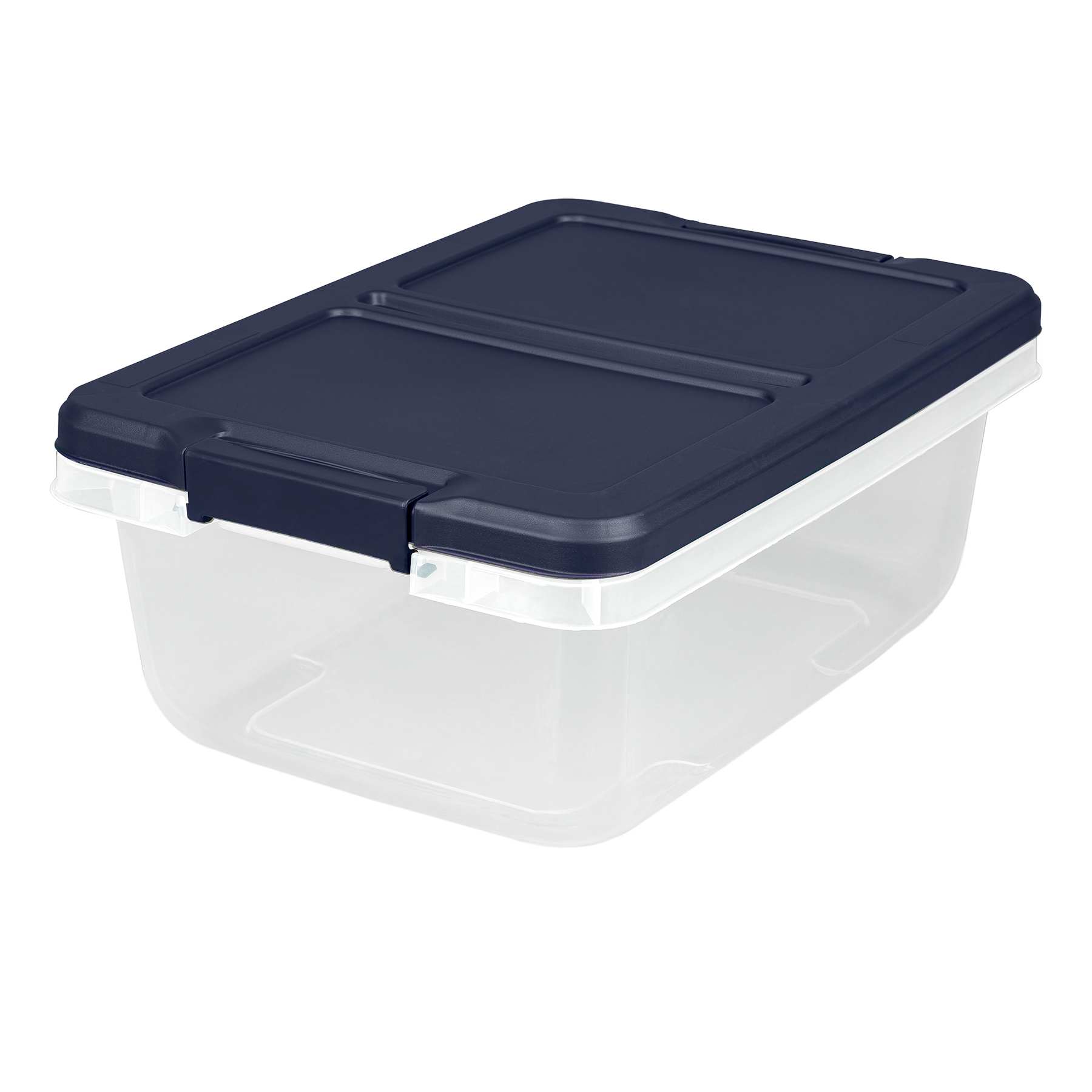 Home Logic Clear & White Storage Bin, 15qt