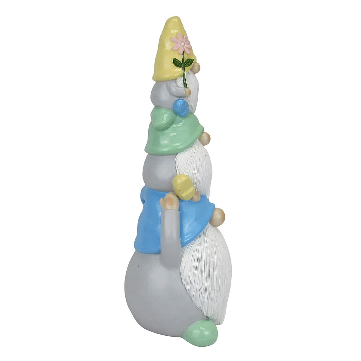 Sunny Club Gnome Stack Outdoor Garden Statue, 16"