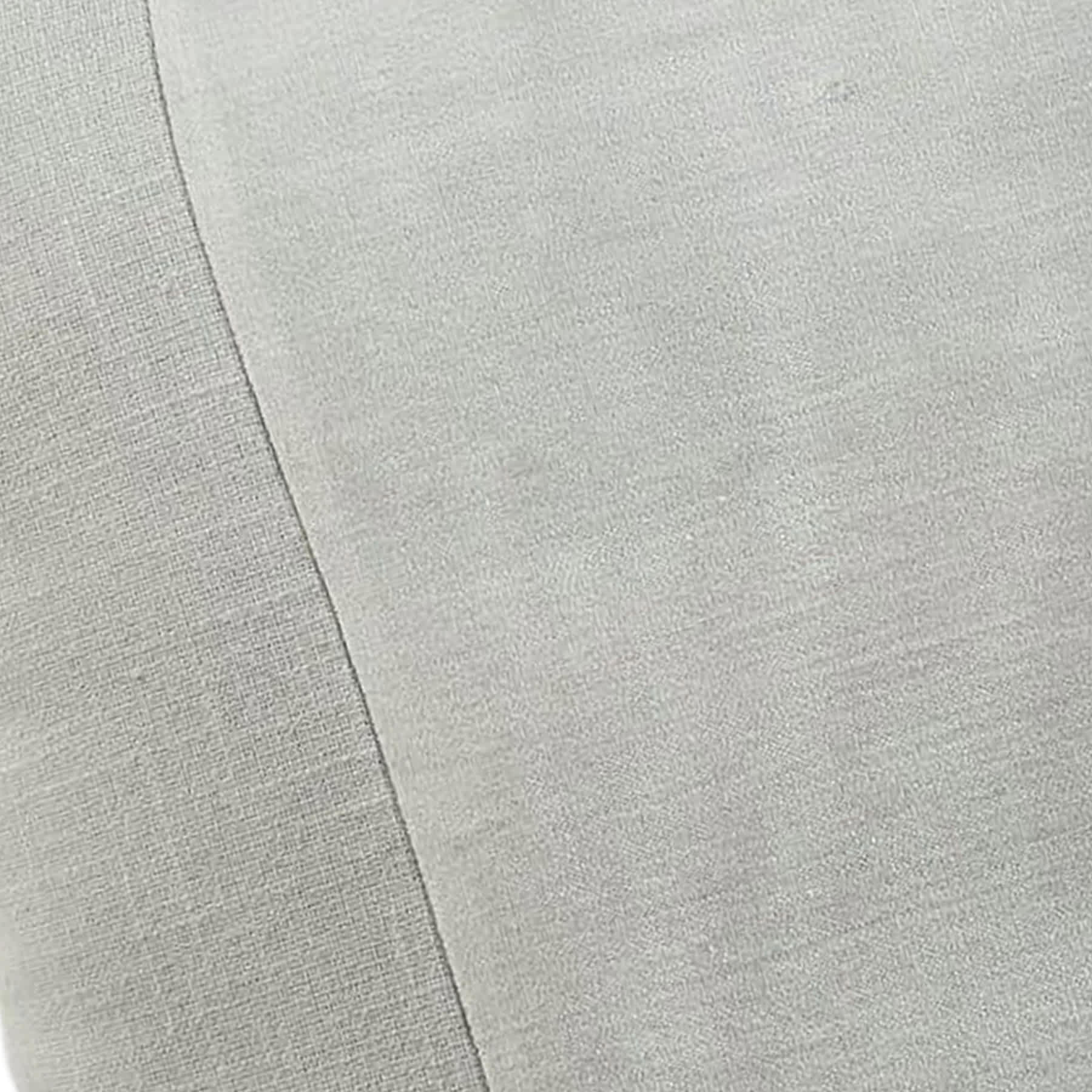 Crosby St. Grey Cotton Slub & Velvet Throw Pillow, 24"