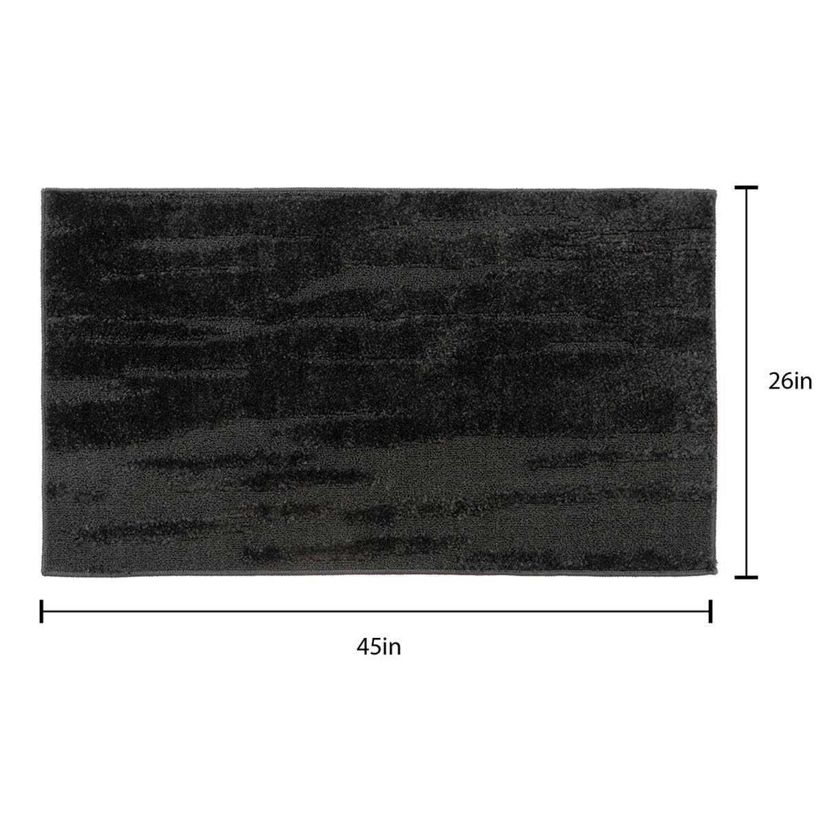 Crosby St. Athena Ripley Black Washable Accent Rug, 26x45