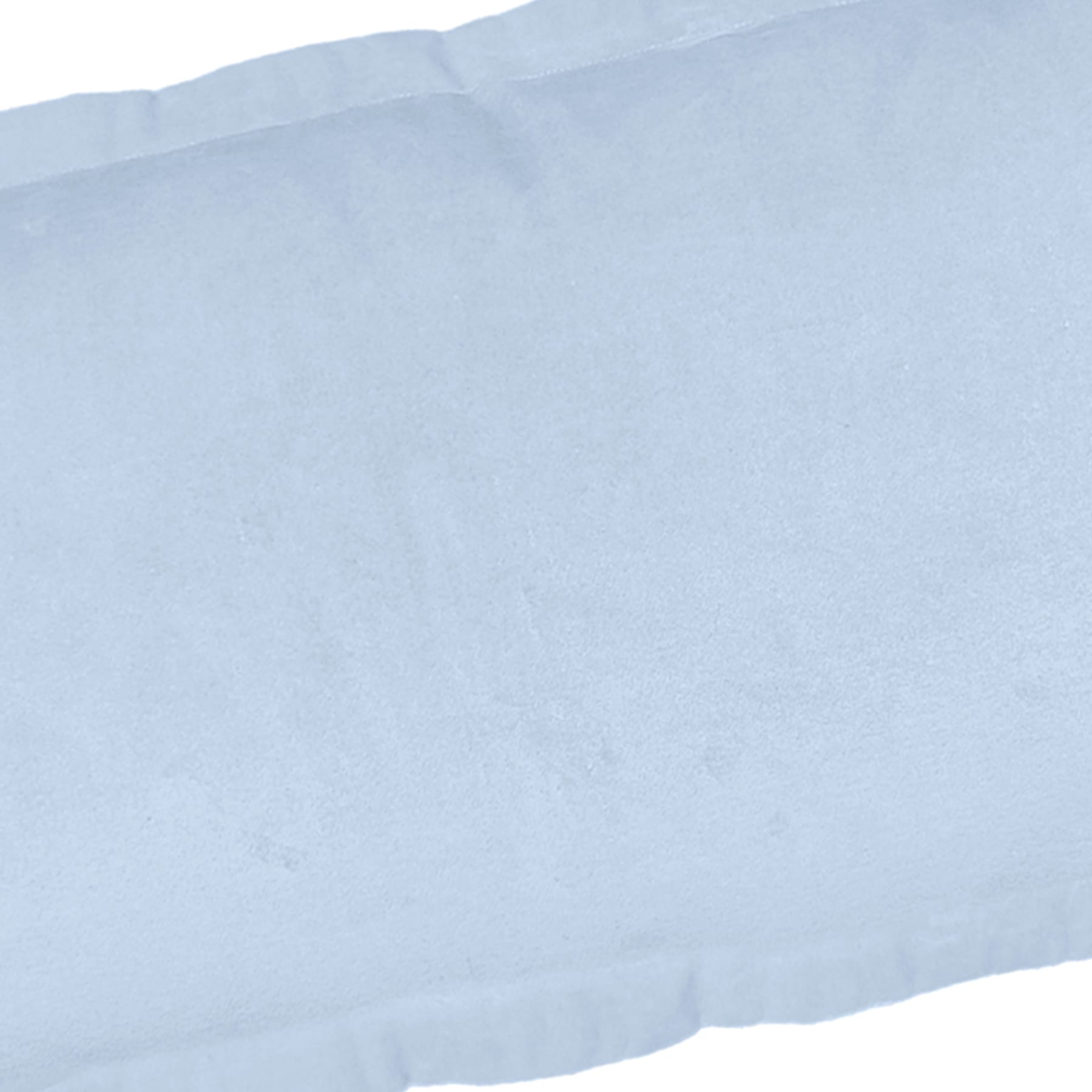 Providence Blue Cotton Velvet Throw Pillow, 14x36