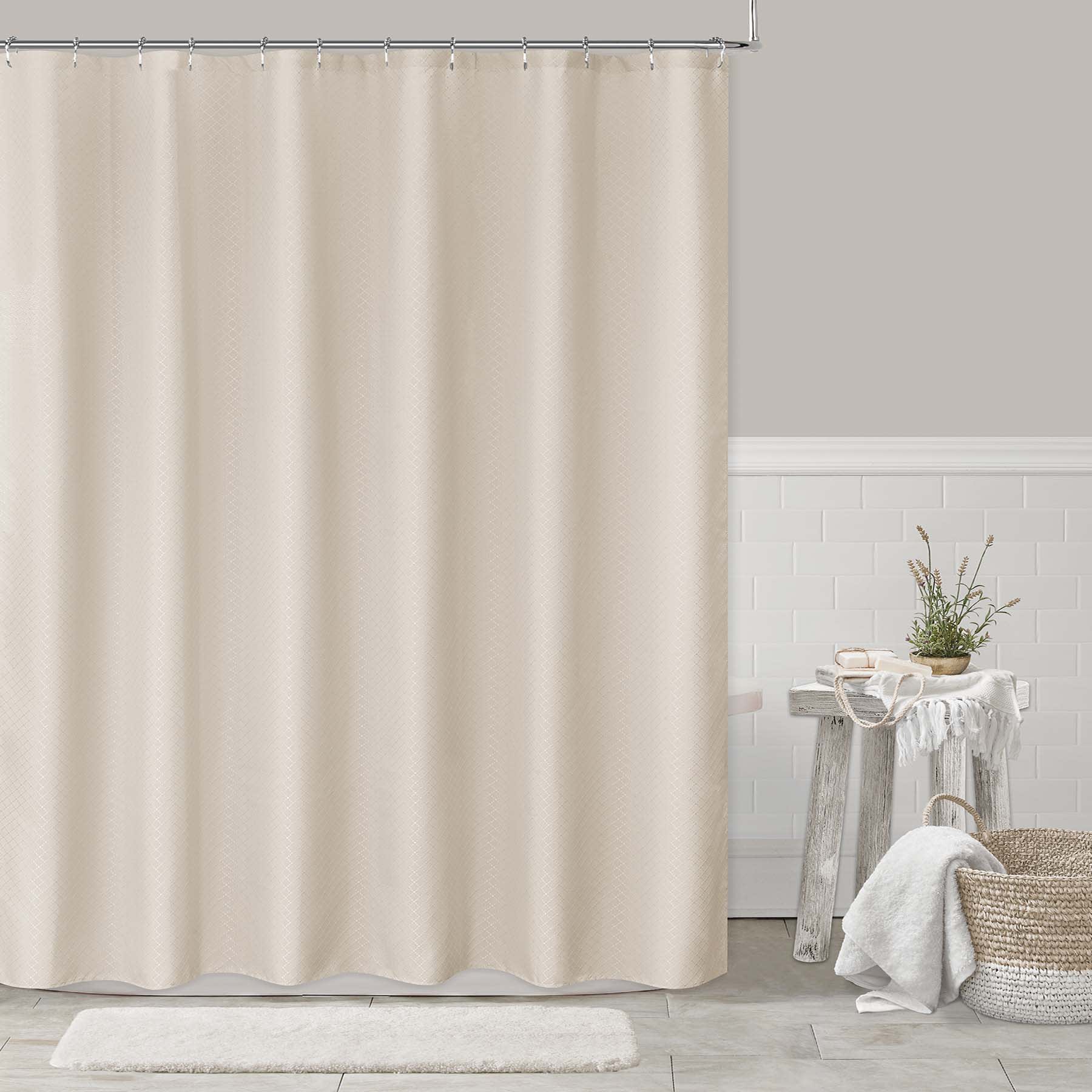 Providence Sand Diamond Shower Curtain, 72"
