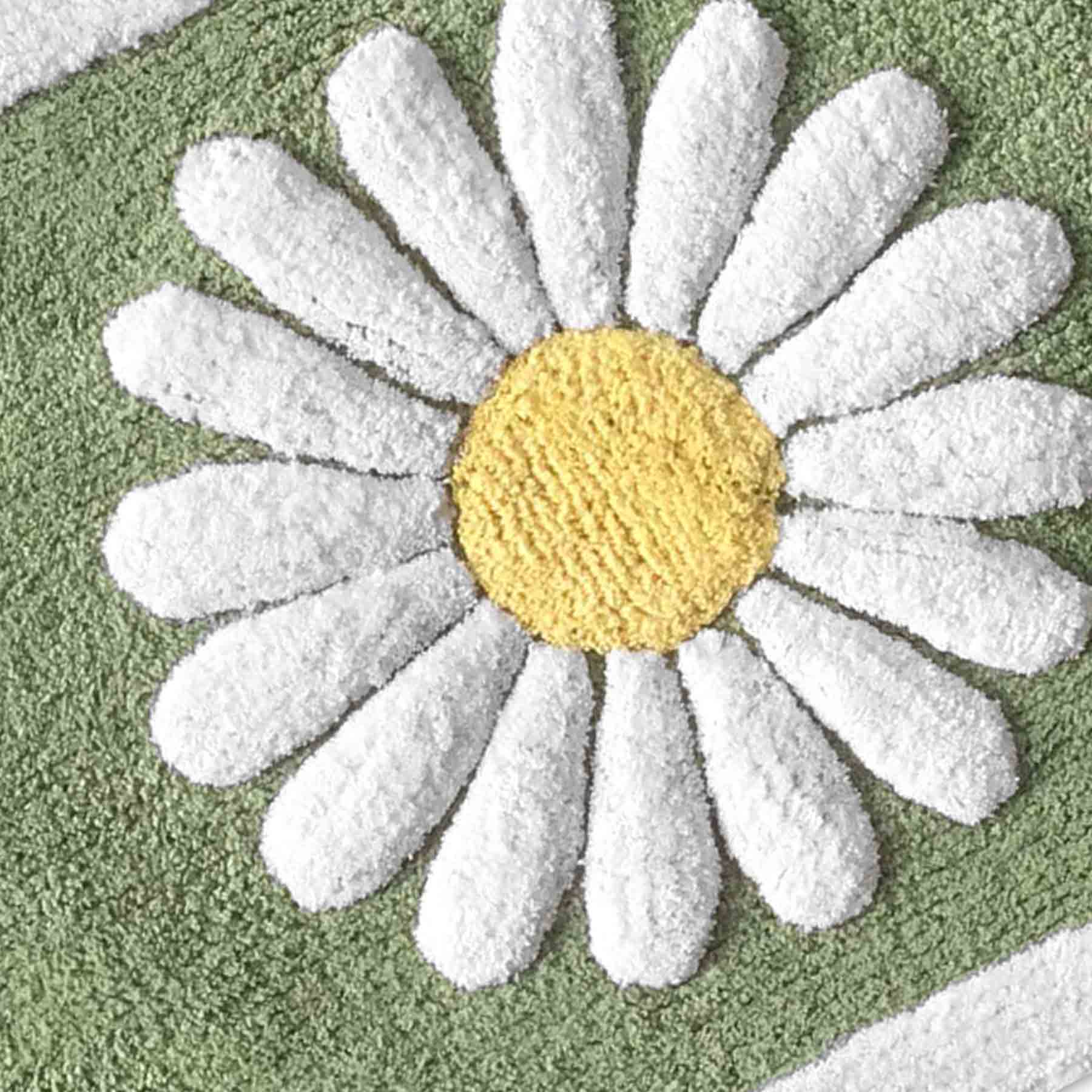 Sage Dandelion Tufted Bath Rug, 20x30