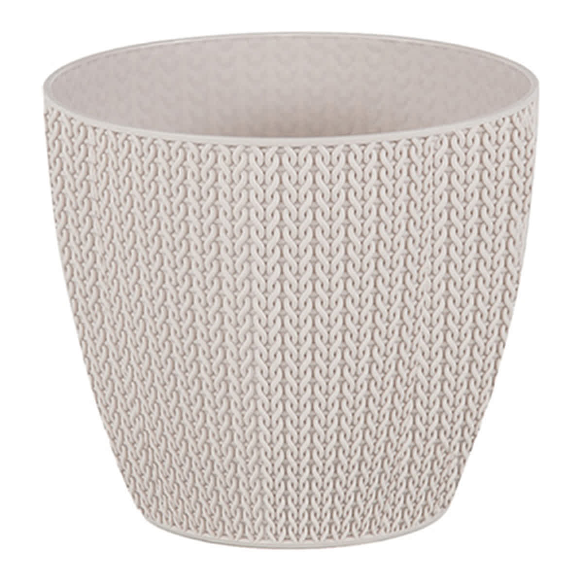 Cream Sumela Self Draining Outdoor Planter, Small
