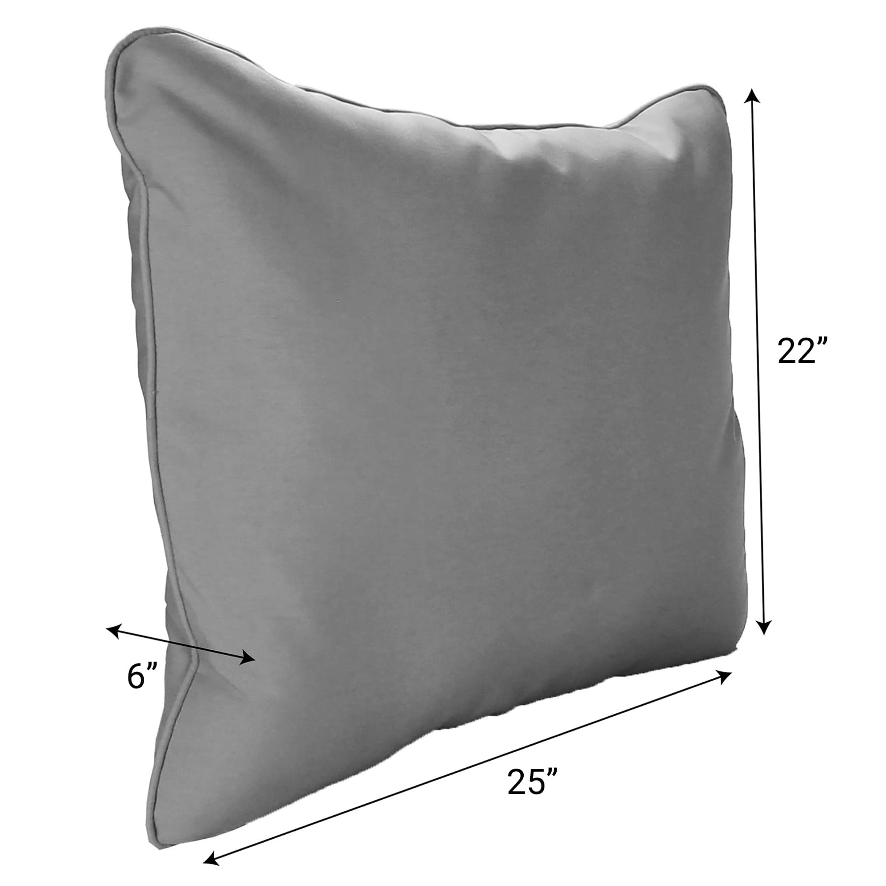 Providence Navy Blue Awning Stripe Outdoor Corded Back Cushion