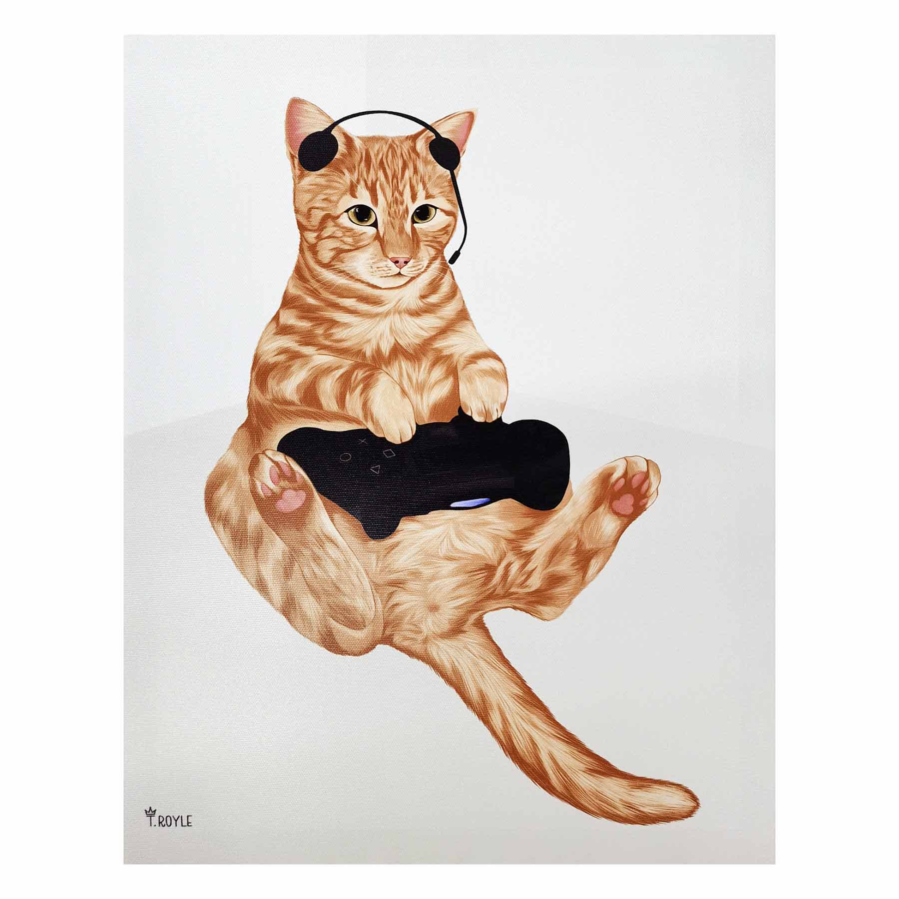 Rascal Cat Canvas Wall Art, 12x16