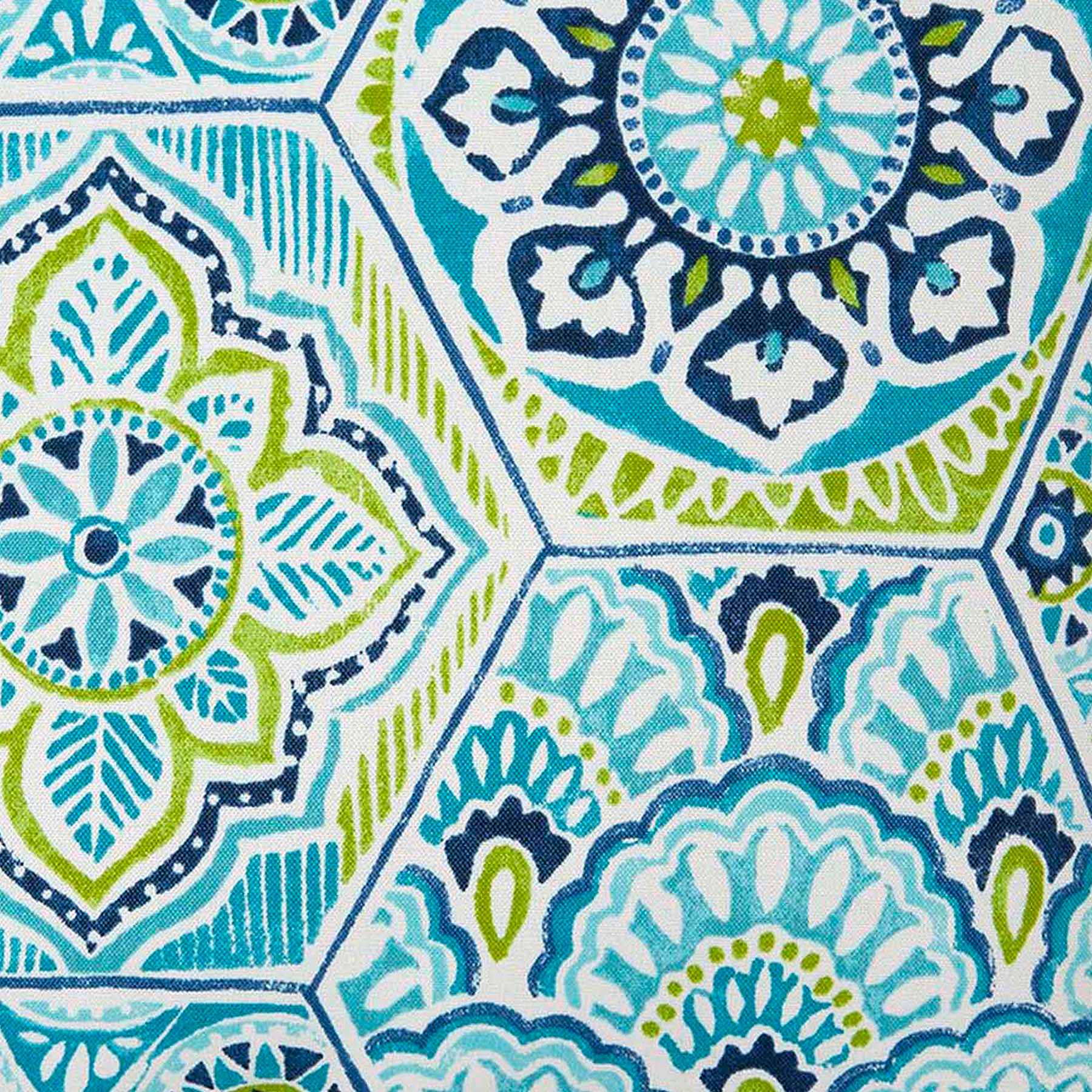 Calista Teal Outdoor Wicker Settee Cushion