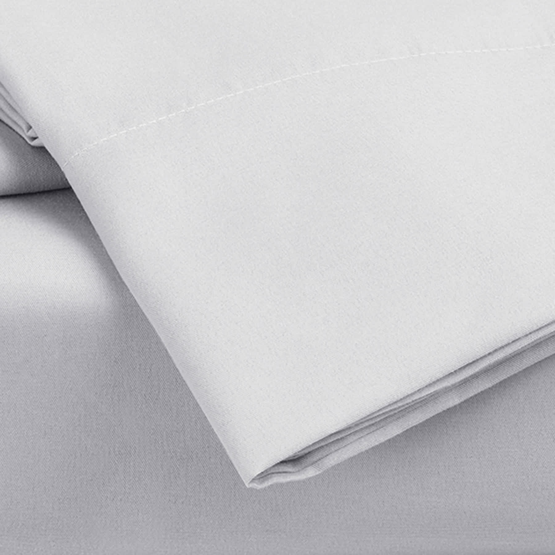 3-Piece Light Grey Cooling Microfiber Sheet Set, Twin/Twin XL