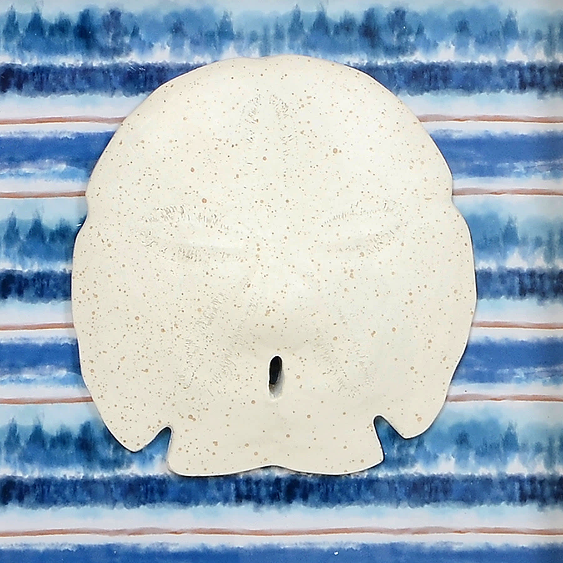 Ty Pennington Blue Framed Sand Dollar, 8"
