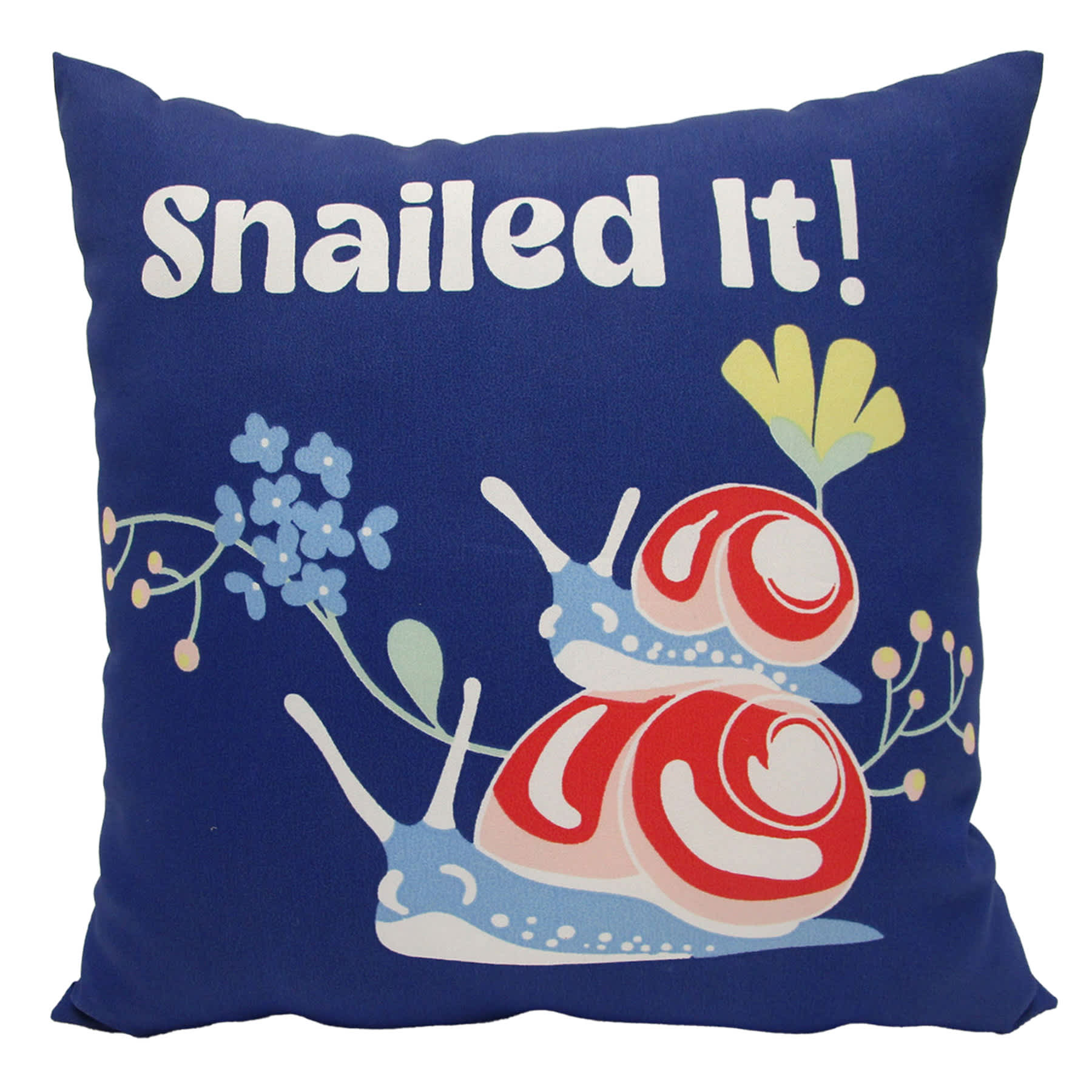 Sunny Club Snailed It Outdoor Throw Pillow, 16"