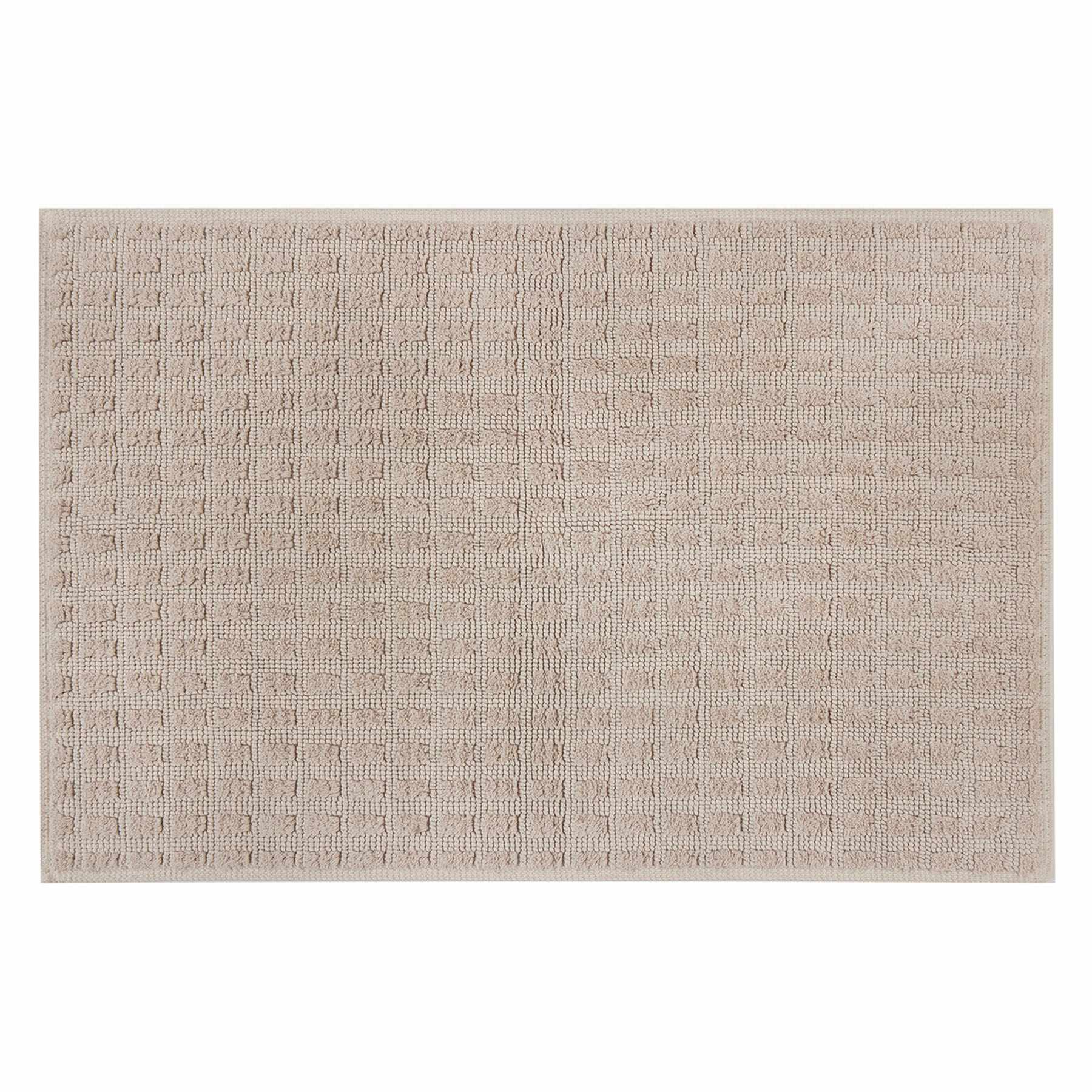 Honeybloom Woven Square Stone Bath Rug, 20x30