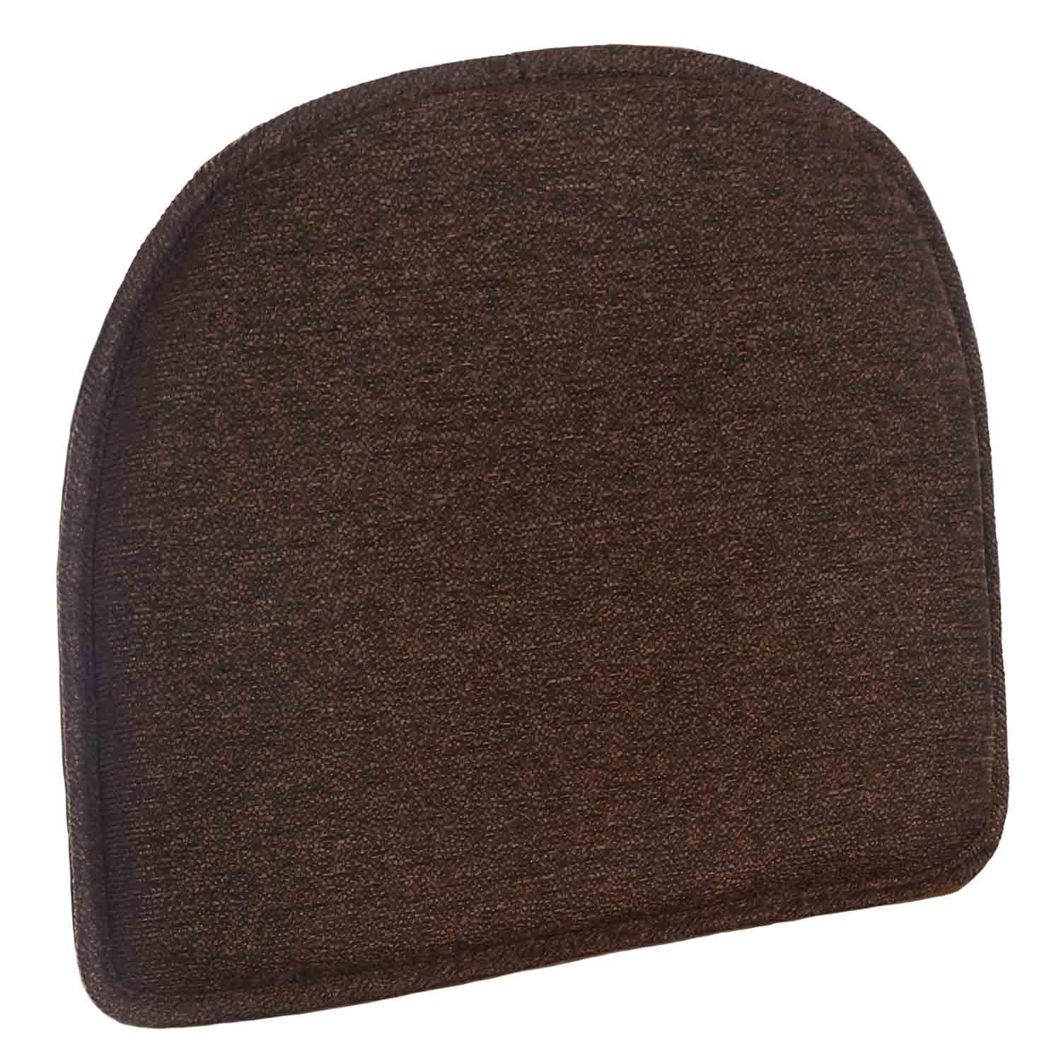 2-Pack Gripper Carnival Chocolate Chair Cushions