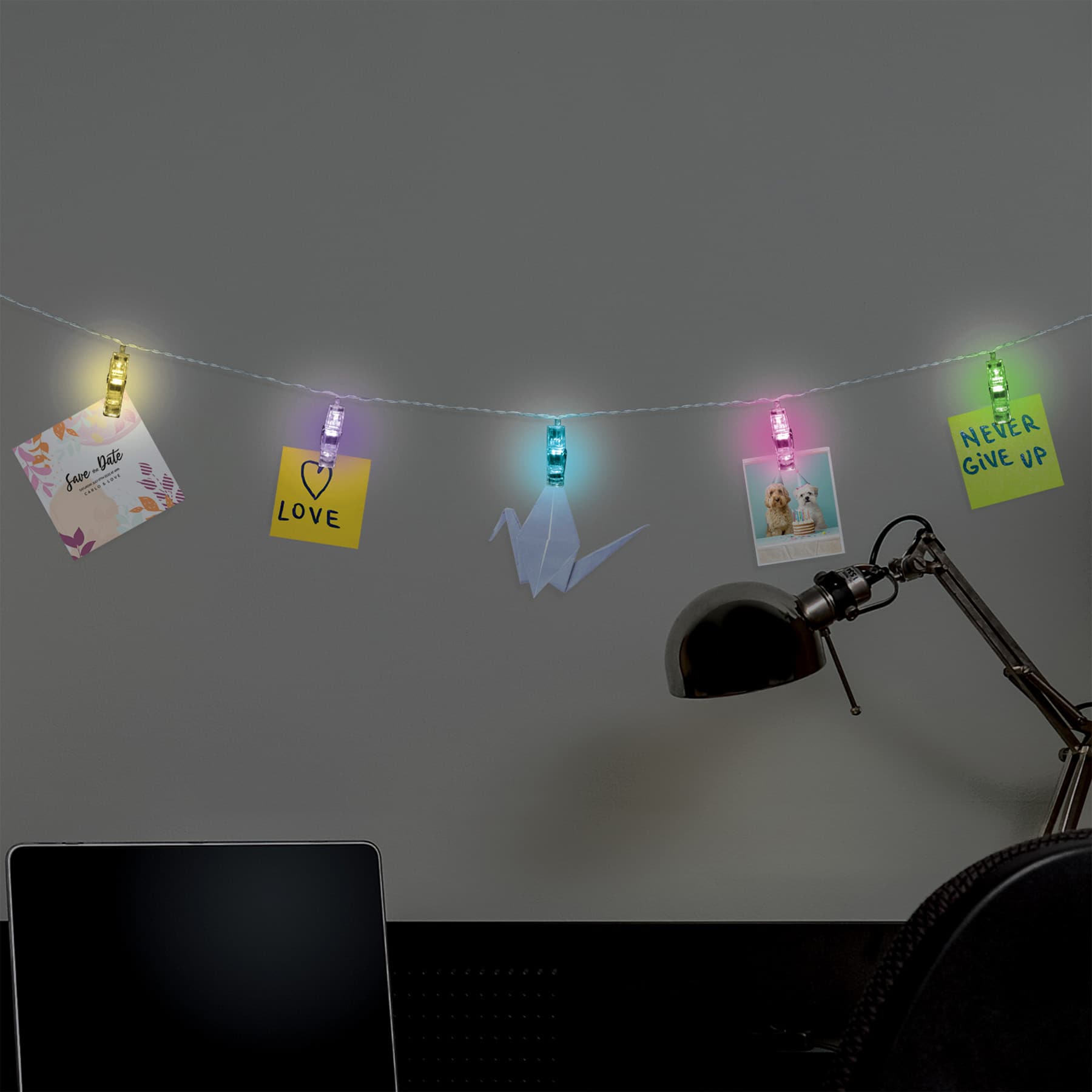 Color Changing LED Clip Light String Light