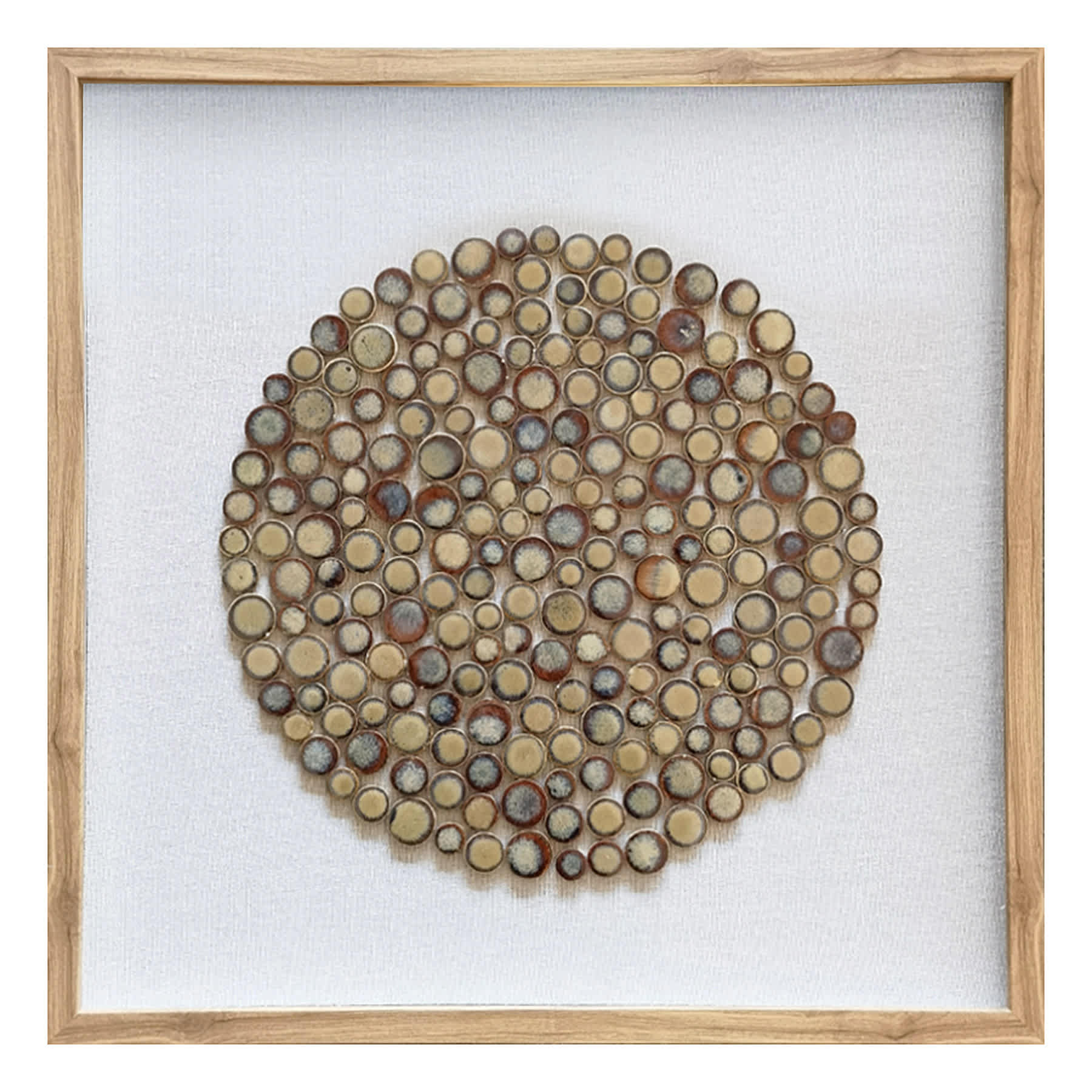 Ty Pennington Glass Framed Stones Wall Art, 23"
