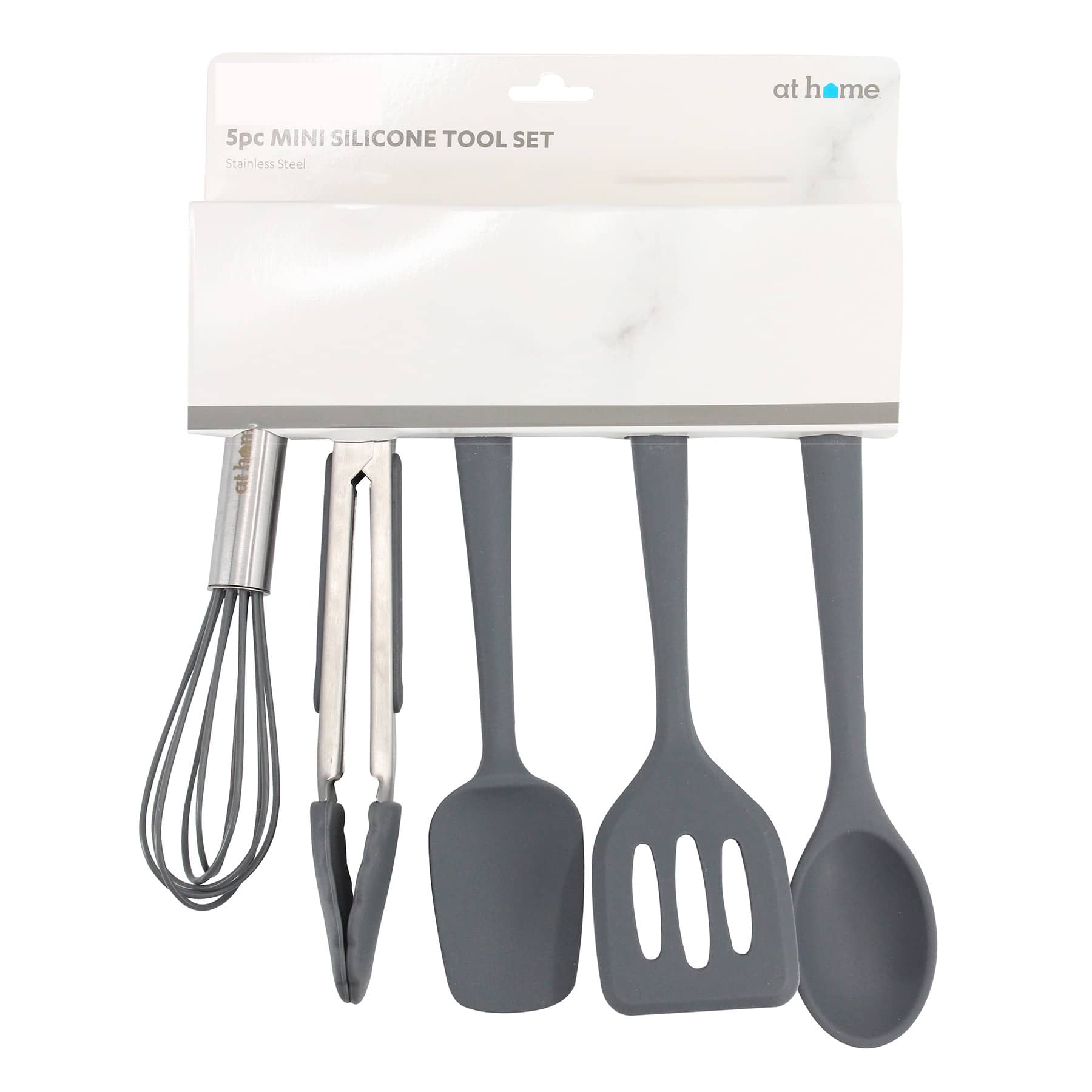 5-Piece Grey Mini Silicone Tool Set