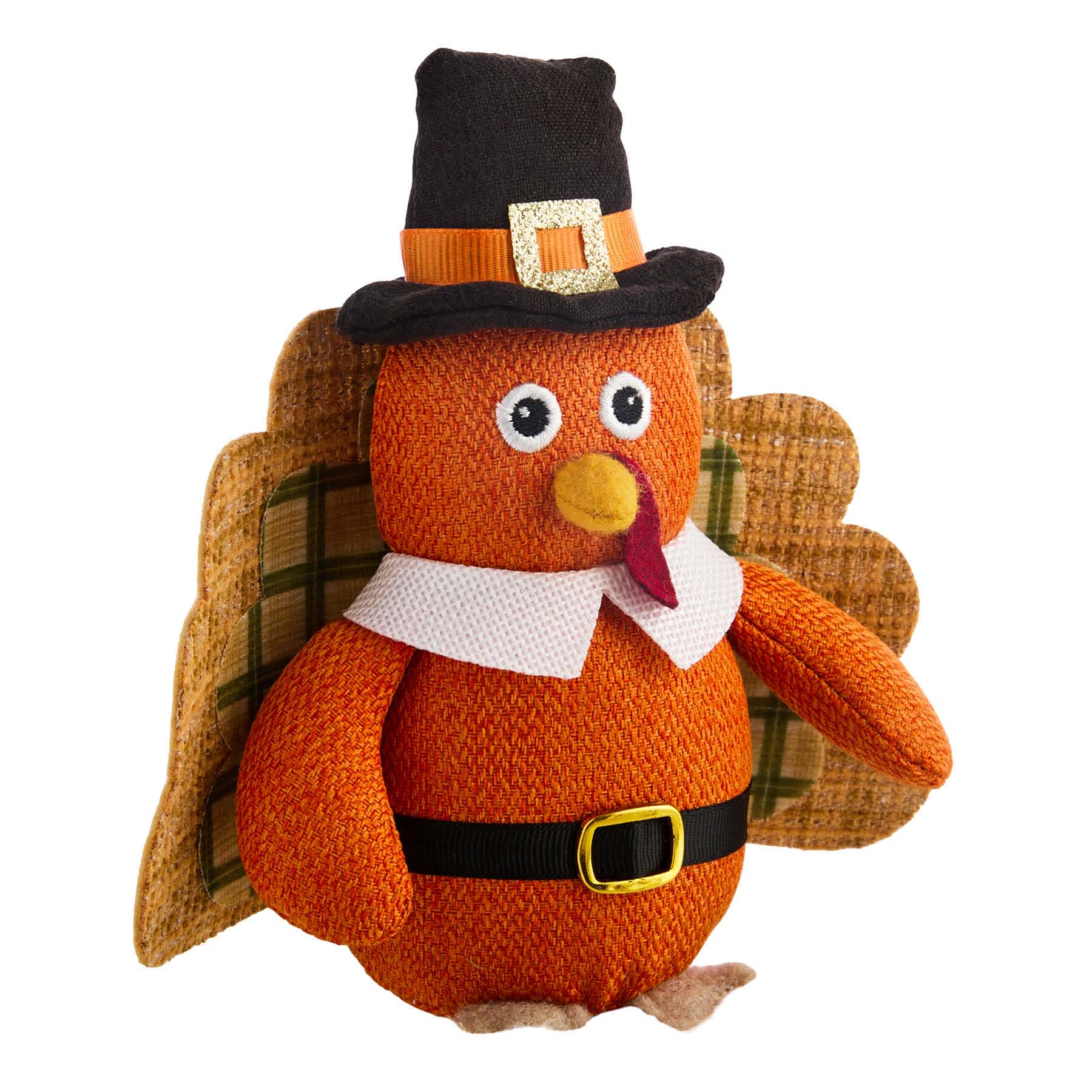 Homespun Harvest Turkey Boy Table Decor, 6.5"
