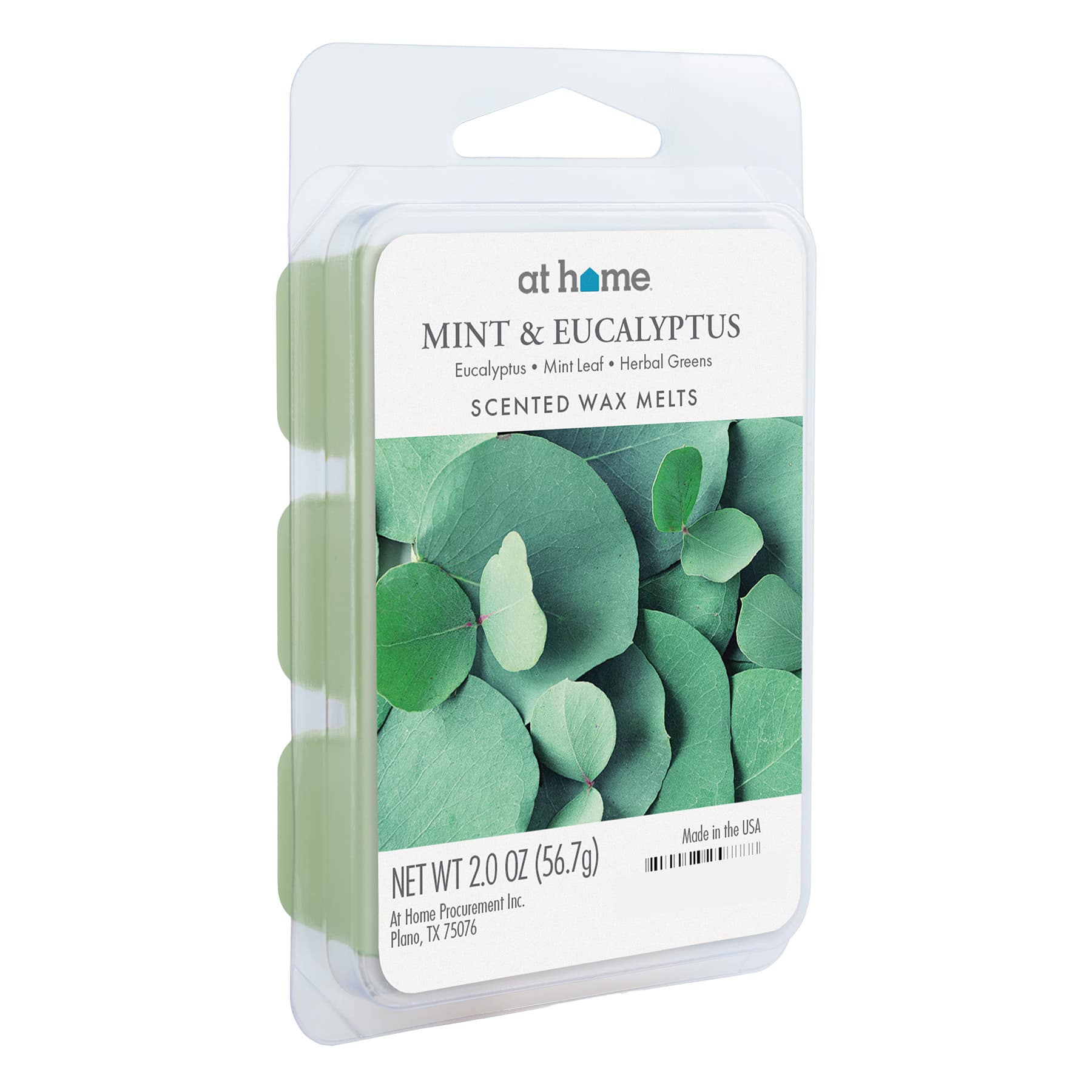 Mint Eucalyptus Scented Wax Melts, 2oz