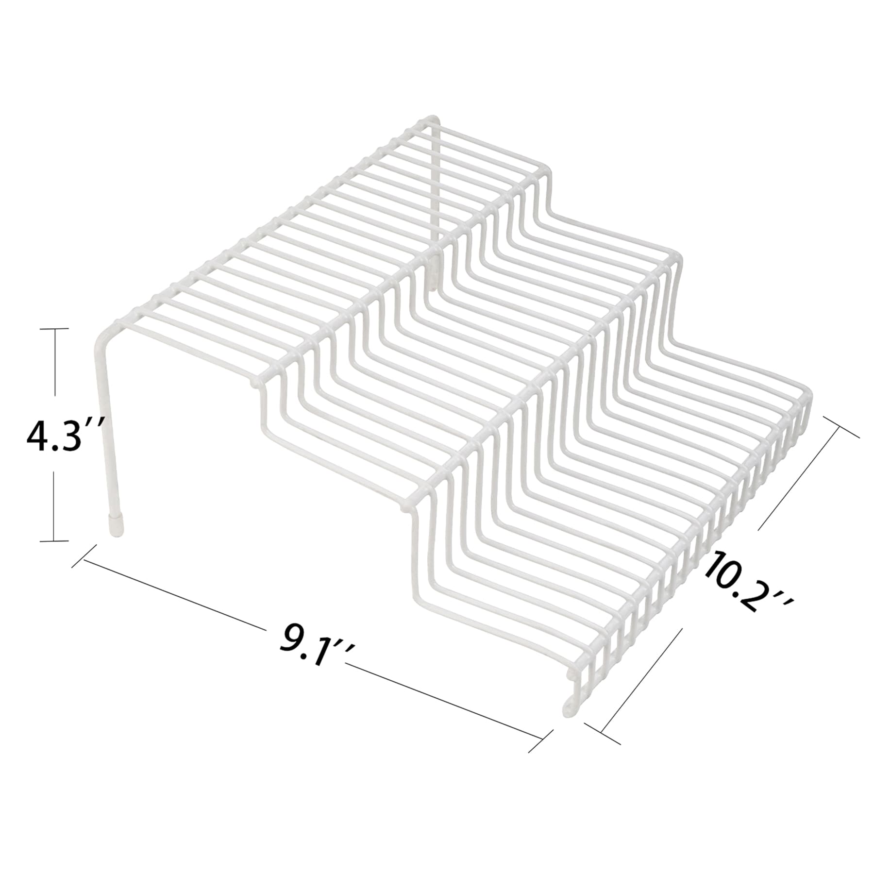 3-Tier White Wire Spice Rack