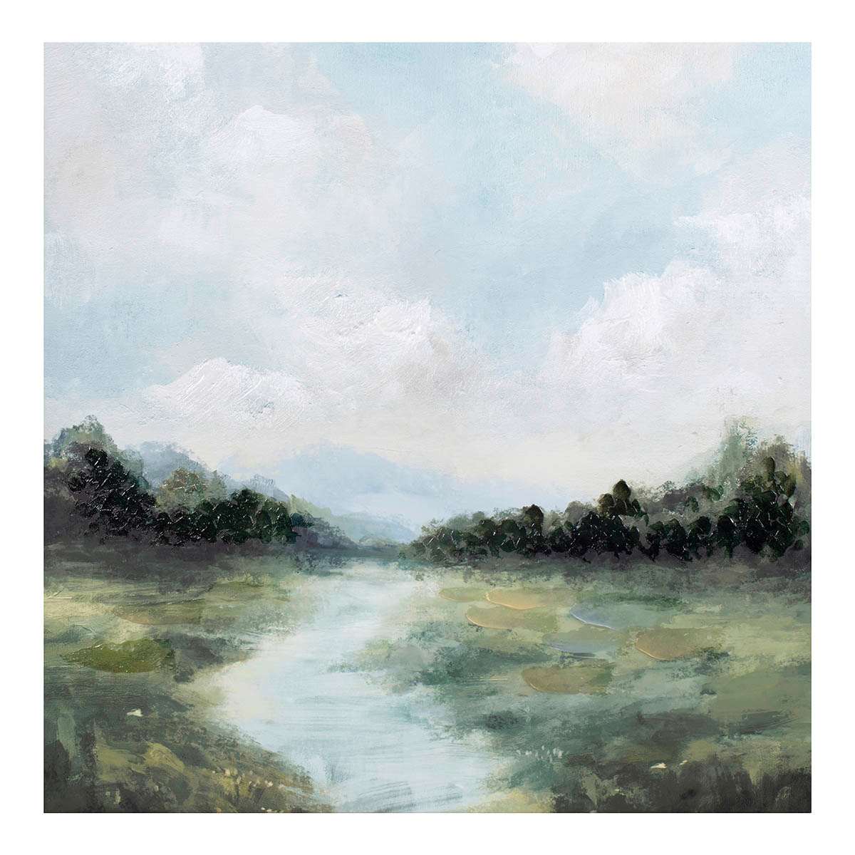 Honeybloom Framed Landscape Canvas Wall Art, 36"