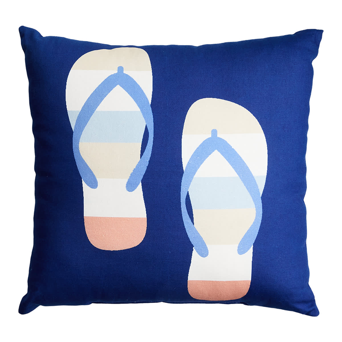Honeybloom Flip Flop Outdoor Throw Pillow, 16"