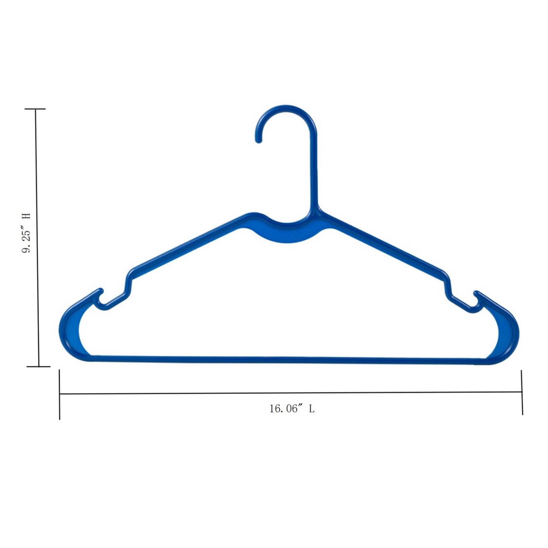 10-Pack Tubular Hanger, Navy Blue