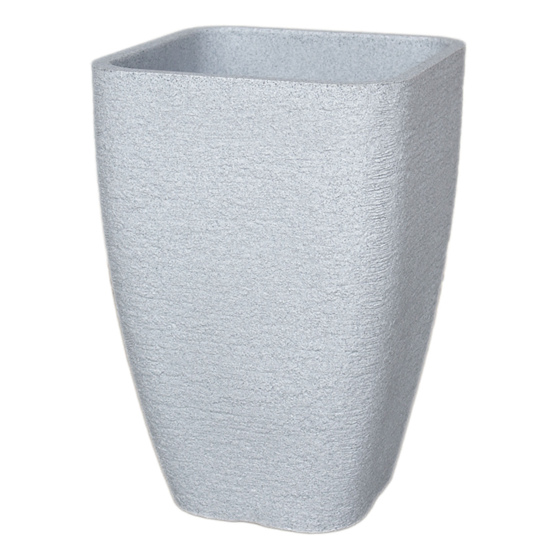 Japi Grey Textured Square Outdoor Planter, Small