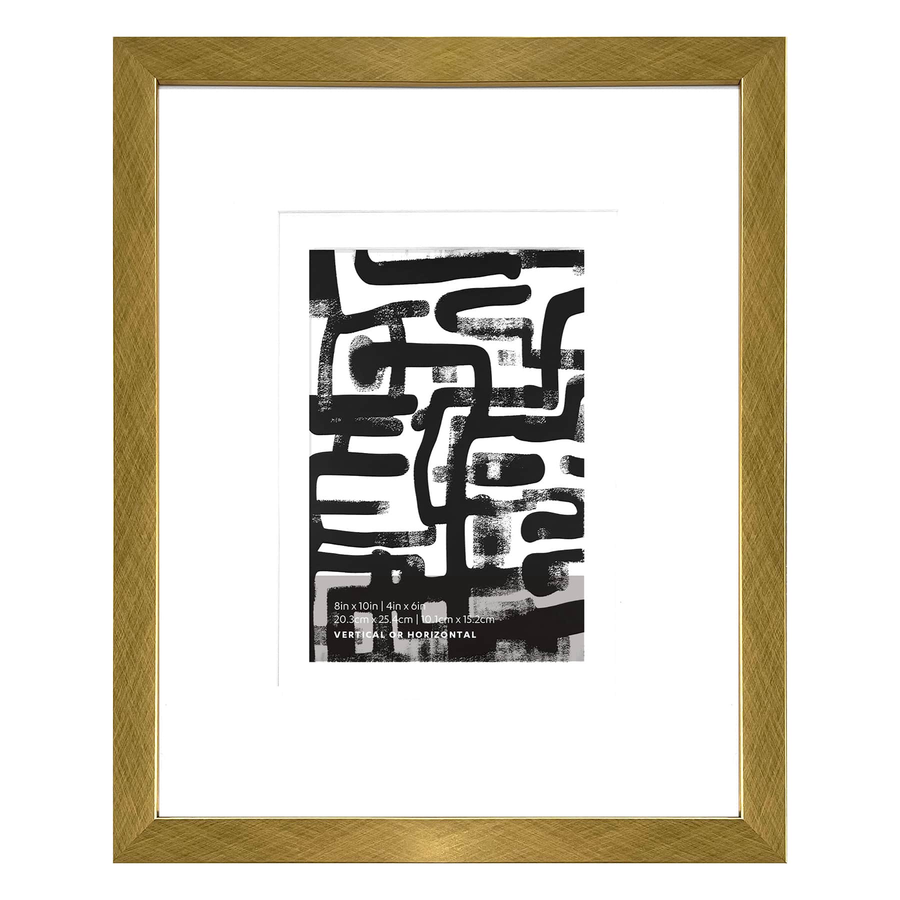 Gold Double Matted Wall Frame, 8x10