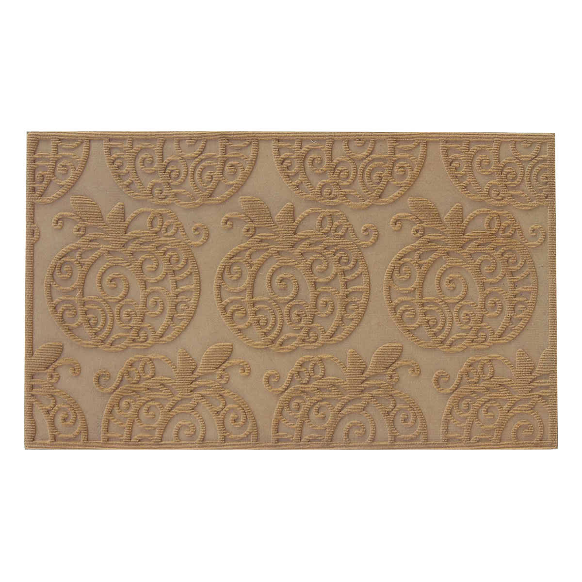 All-Over Pumpkins Felt Doormat, 18x30